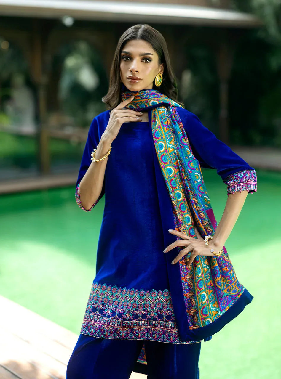 Zainab Chottani | Makhmal Luxe Pret | Marjan - Aqsa Fabrics