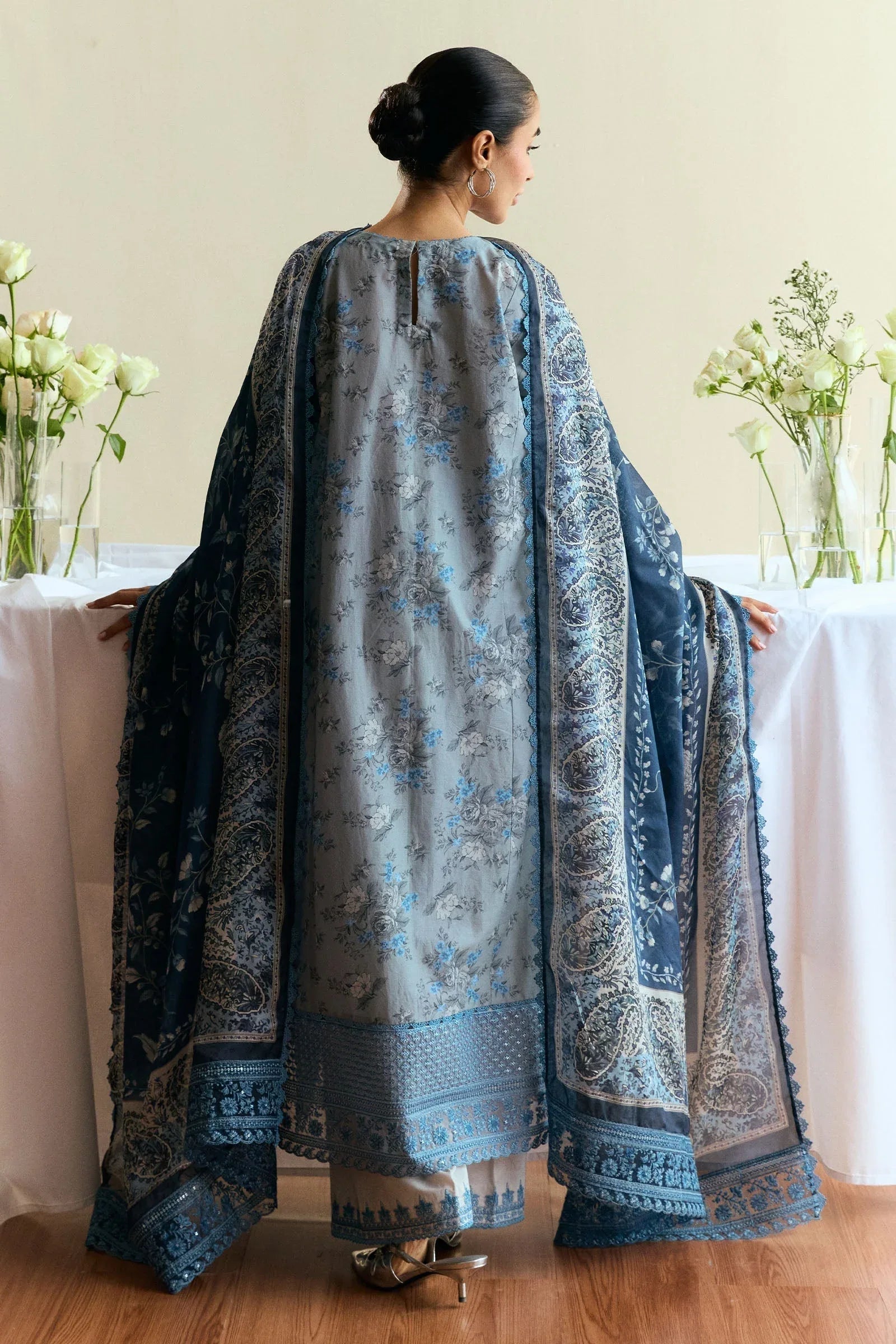 Zara Shahjahan | Coco Eid Edit | Fleuron-D6 - Aqsa Fabrics
