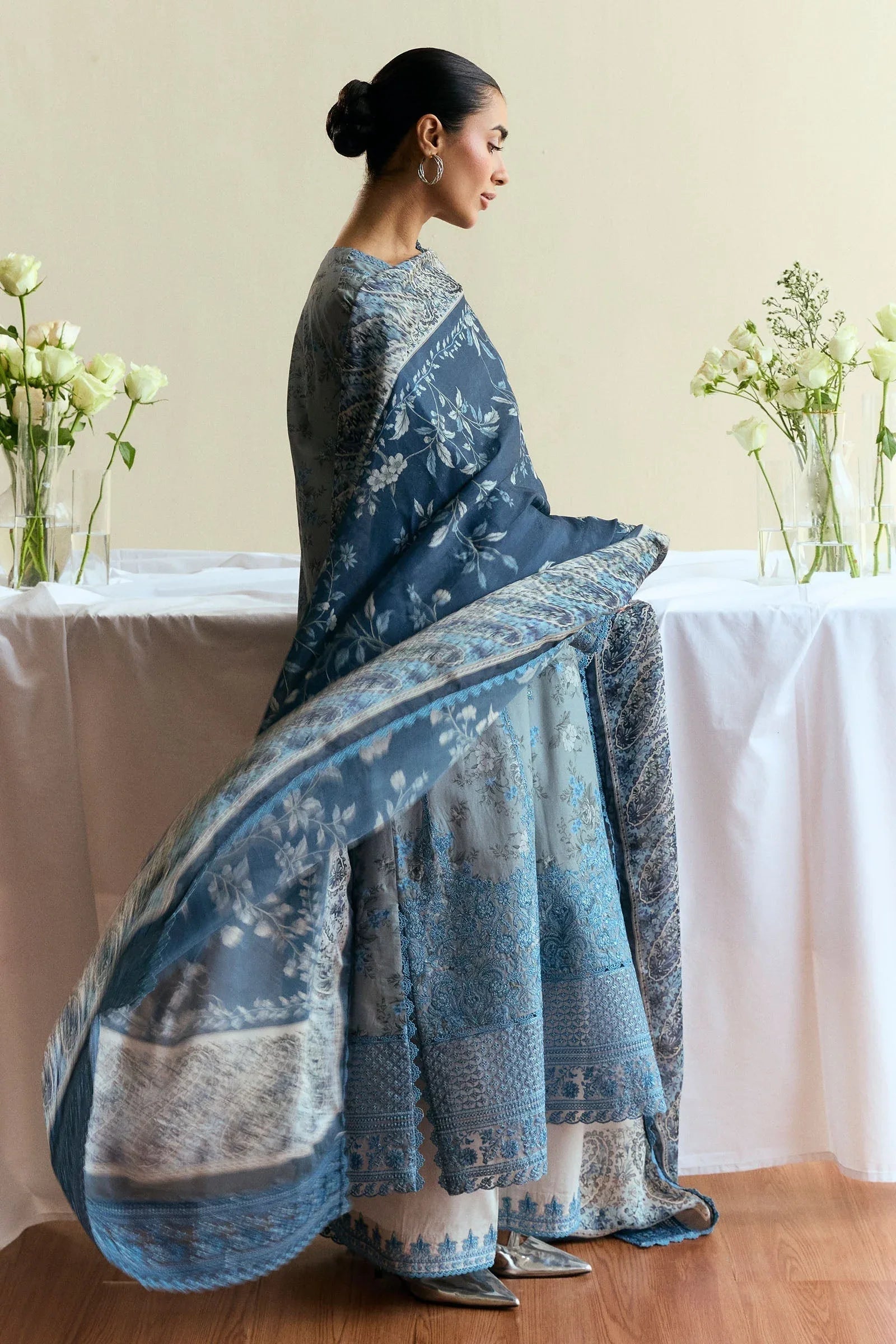 Zara Shahjahan | Coco Eid Edit | Fleuron-D6 - Aqsa Fabrics