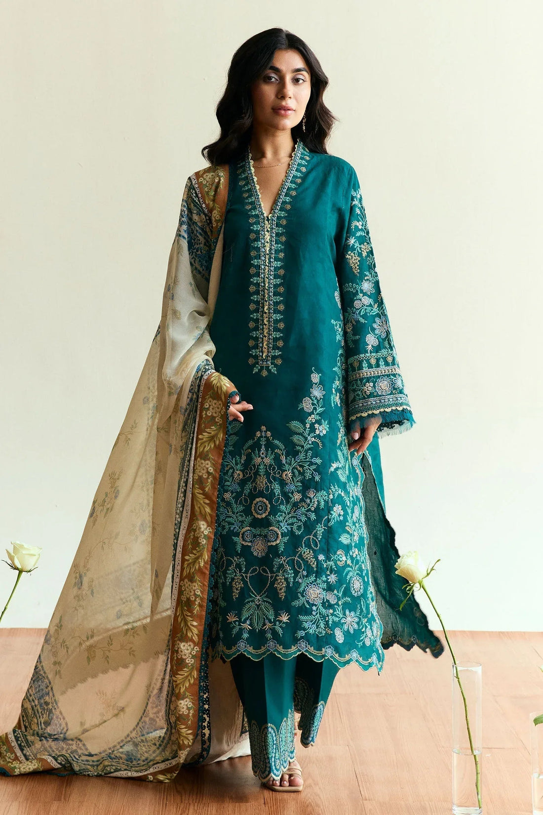 Zara Shahjahan | Coco Eid Edit | Marigold-D4 - Aqsa Fabrics