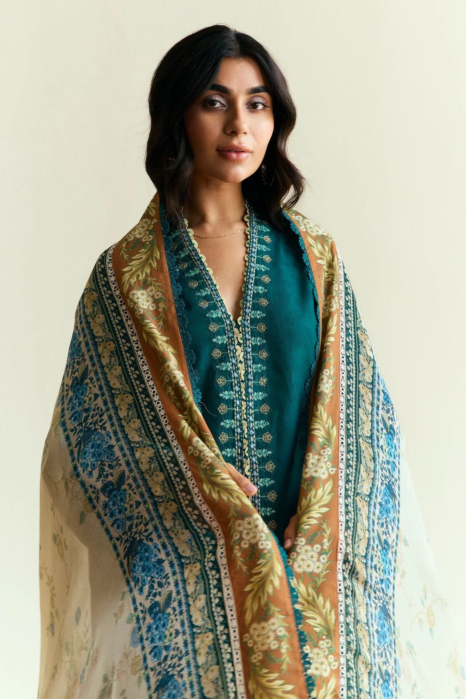 Zara Shahjahan | Coco Eid Edit | Marigold-D4 - Aqsa Fabrics
