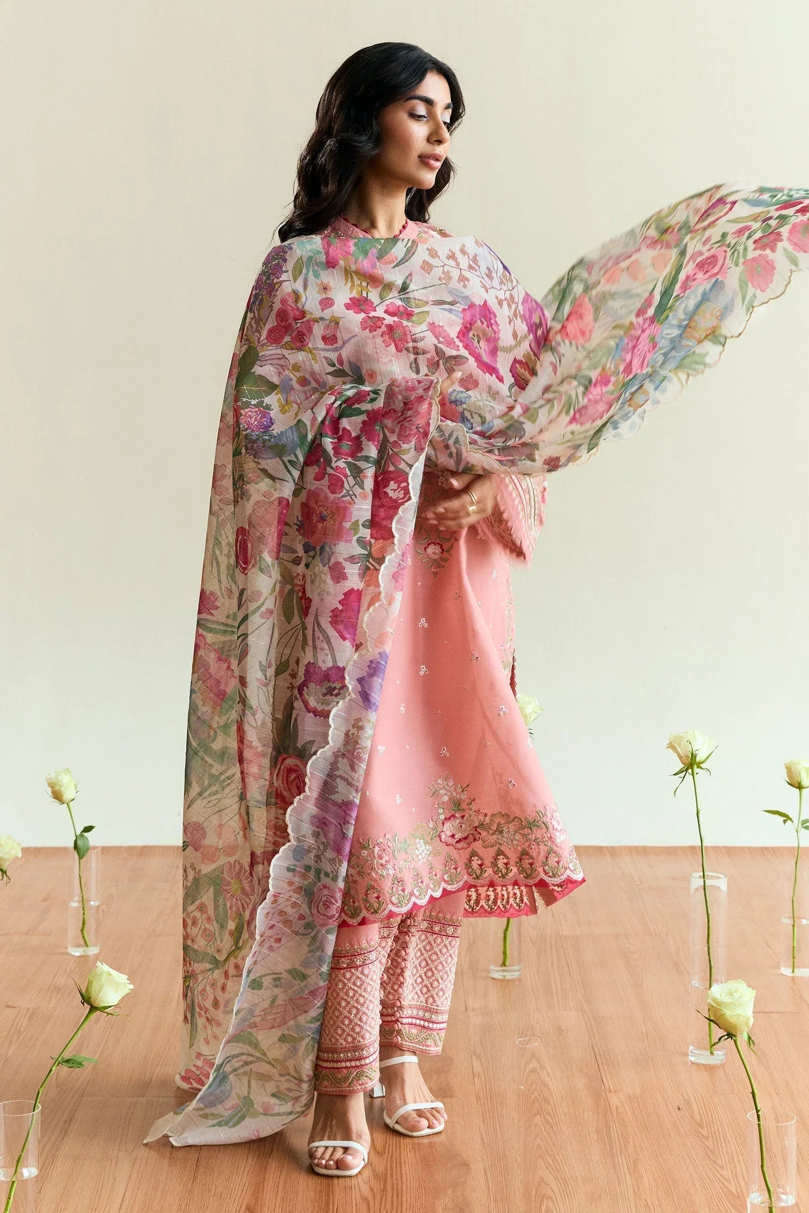 Zara Shahjahan | Coco Eid Edit | Sable-D9 - Aqsa Fabrics