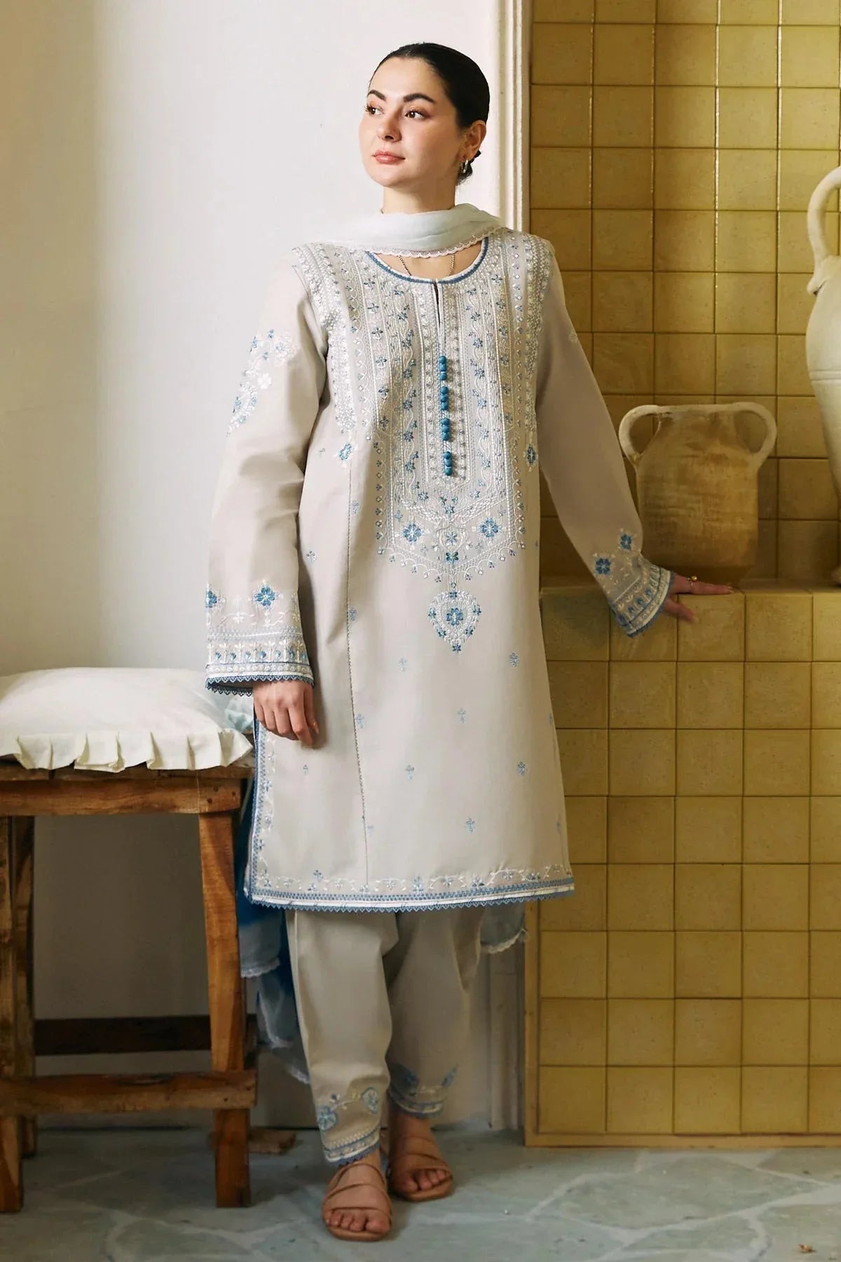 Zara Shahjahan | Coco Lawn 24 | BANO-2A - Aqsa Fabrics