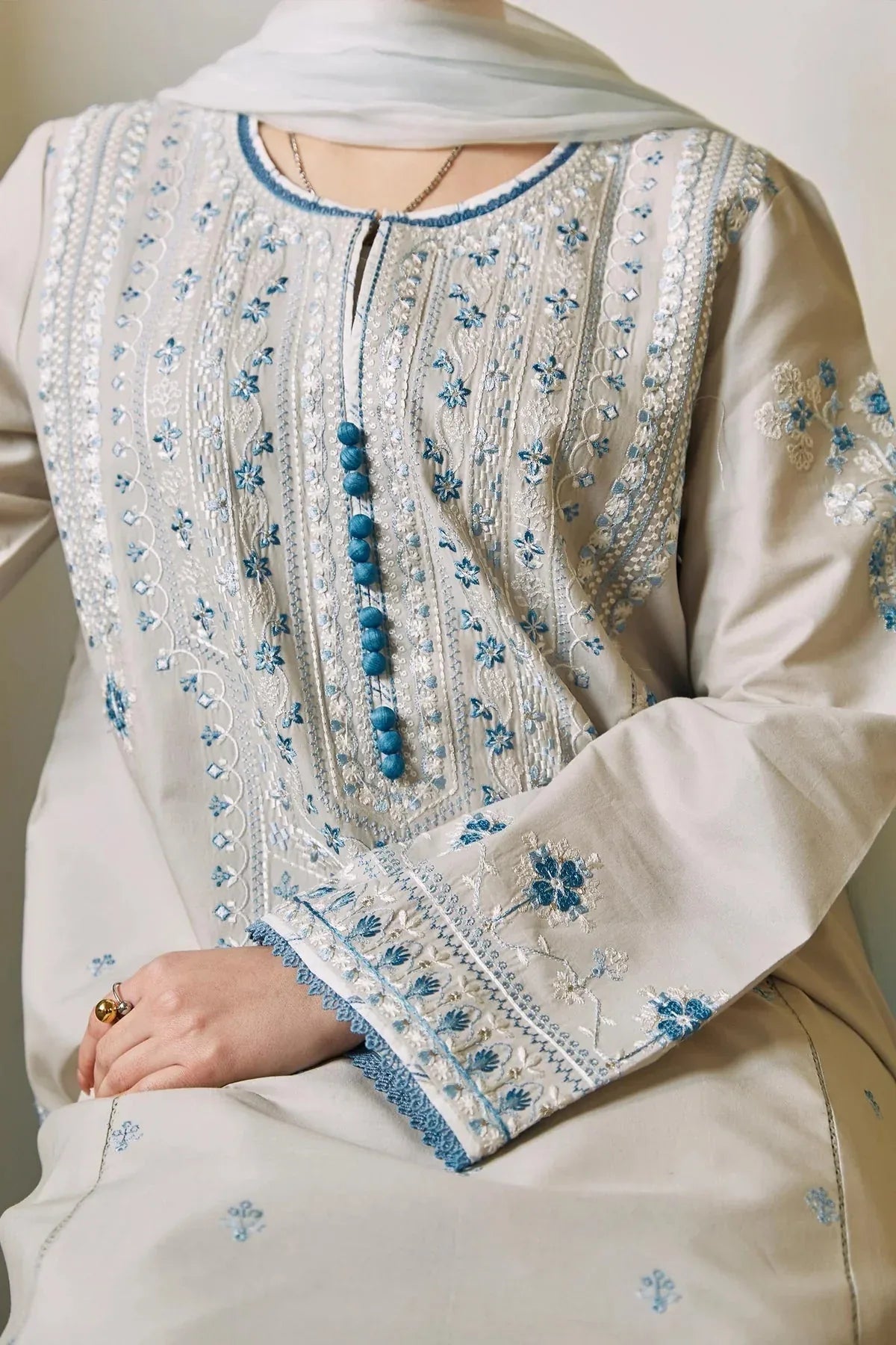 Zara Shahjahan | Coco Lawn 24 | BANO-2A - Aqsa Fabrics