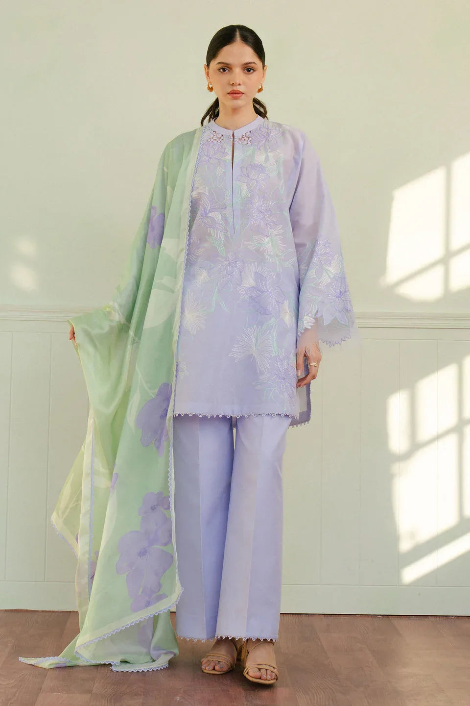 Zara Shahjahan | Coco Lawn 25 | BLOOM-1A - Aqsa Fabrics
