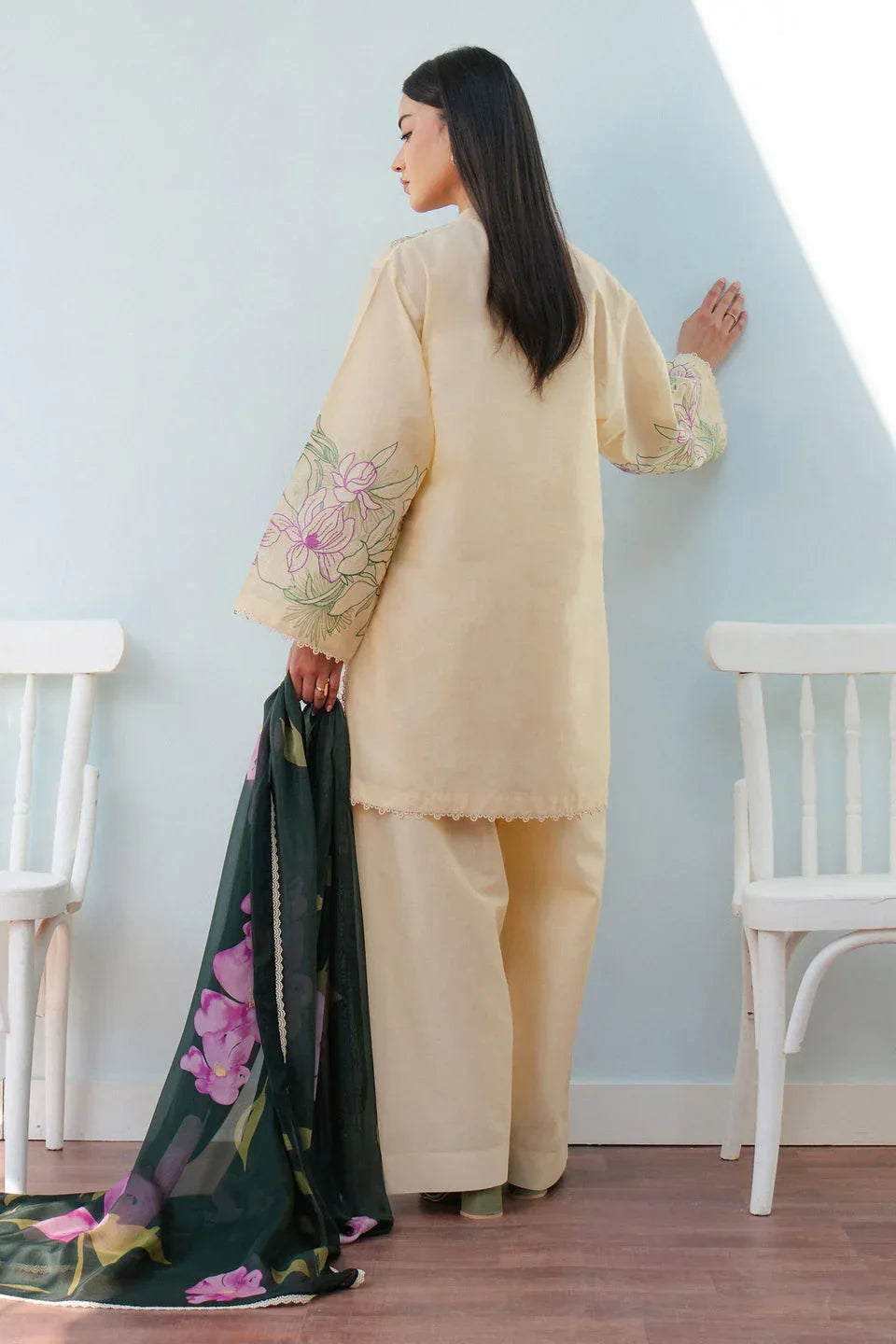 Zara Shahjahan | Coco Lawn 25 | BLOOM-1B - Aqsa Fabrics