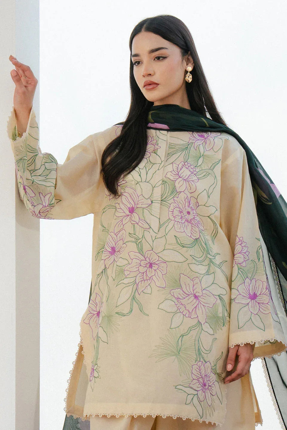 Zara Shahjahan | Coco Lawn 25 | BLOOM-1B - Aqsa Fabrics