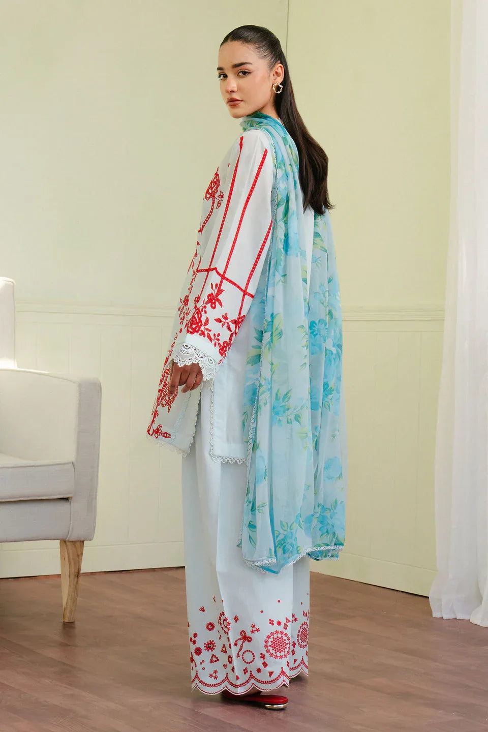 Zara Shahjahan | Coco Lawn 25 | ECLAT-7A - Aqsa Fabrics