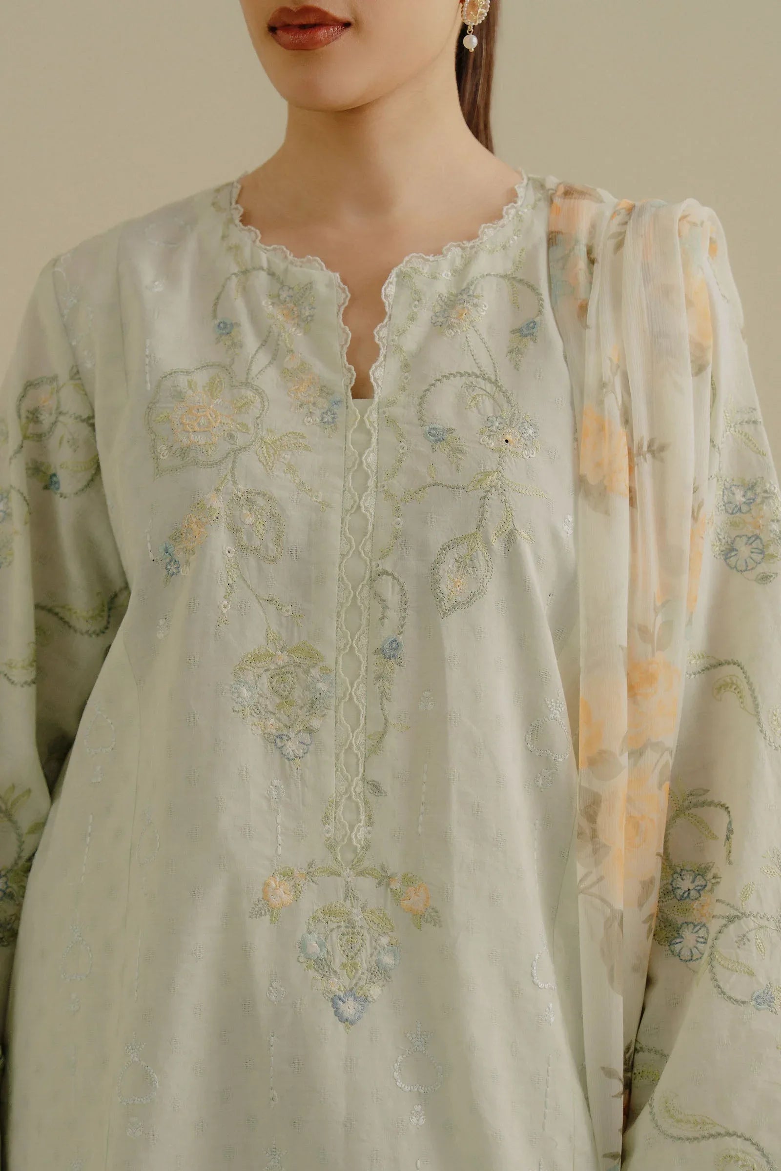 Zara Shahjahan | Coco Lawn 25 | Elva-1B - Aqsa Fabrics