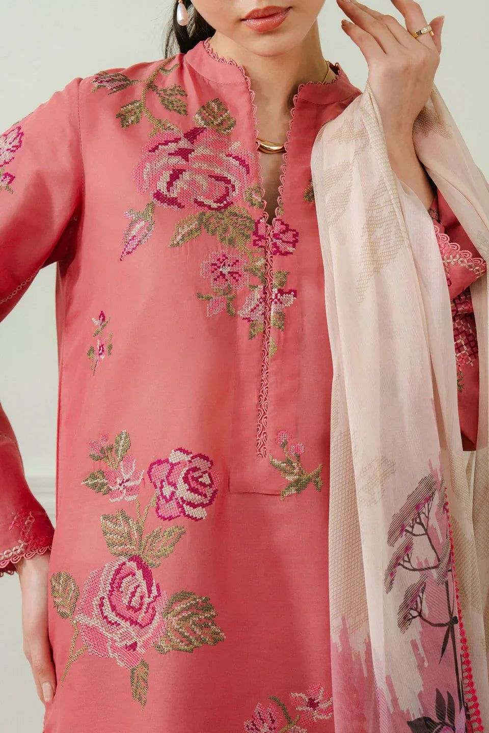 Zara Shahjahan | Coco Lawn 25 | FREYA-4A - Aqsa Fabrics