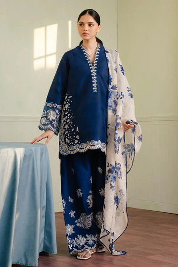 Zara Shahjahan | Coco Lawn 25 | MEADOW-8B - Aqsa Fabrics
