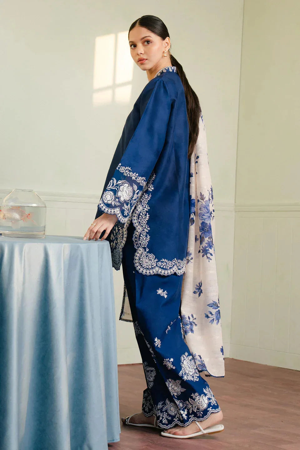 Zara Shahjahan | Coco Lawn 25 | MEADOW-8B - Aqsa Fabrics