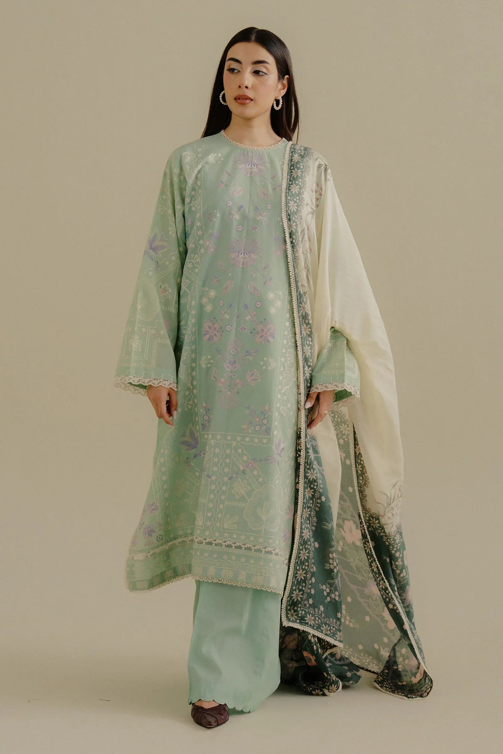 Zara Shahjahan | Coco Lawn 25 | Nyssa-10A - Aqsa Fabrics