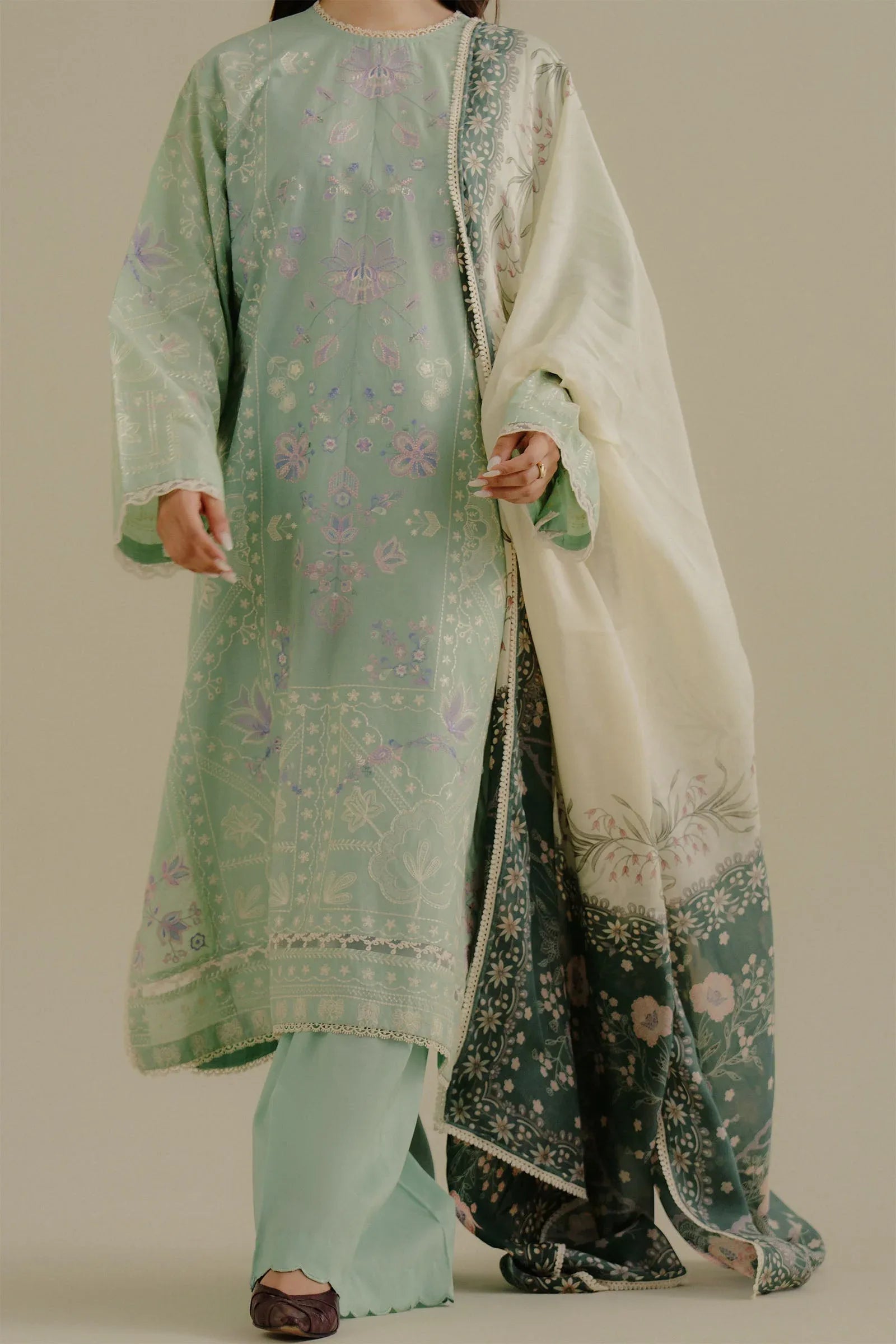 Zara Shahjahan | Coco Lawn 25 | Nyssa-10A - Aqsa Fabrics