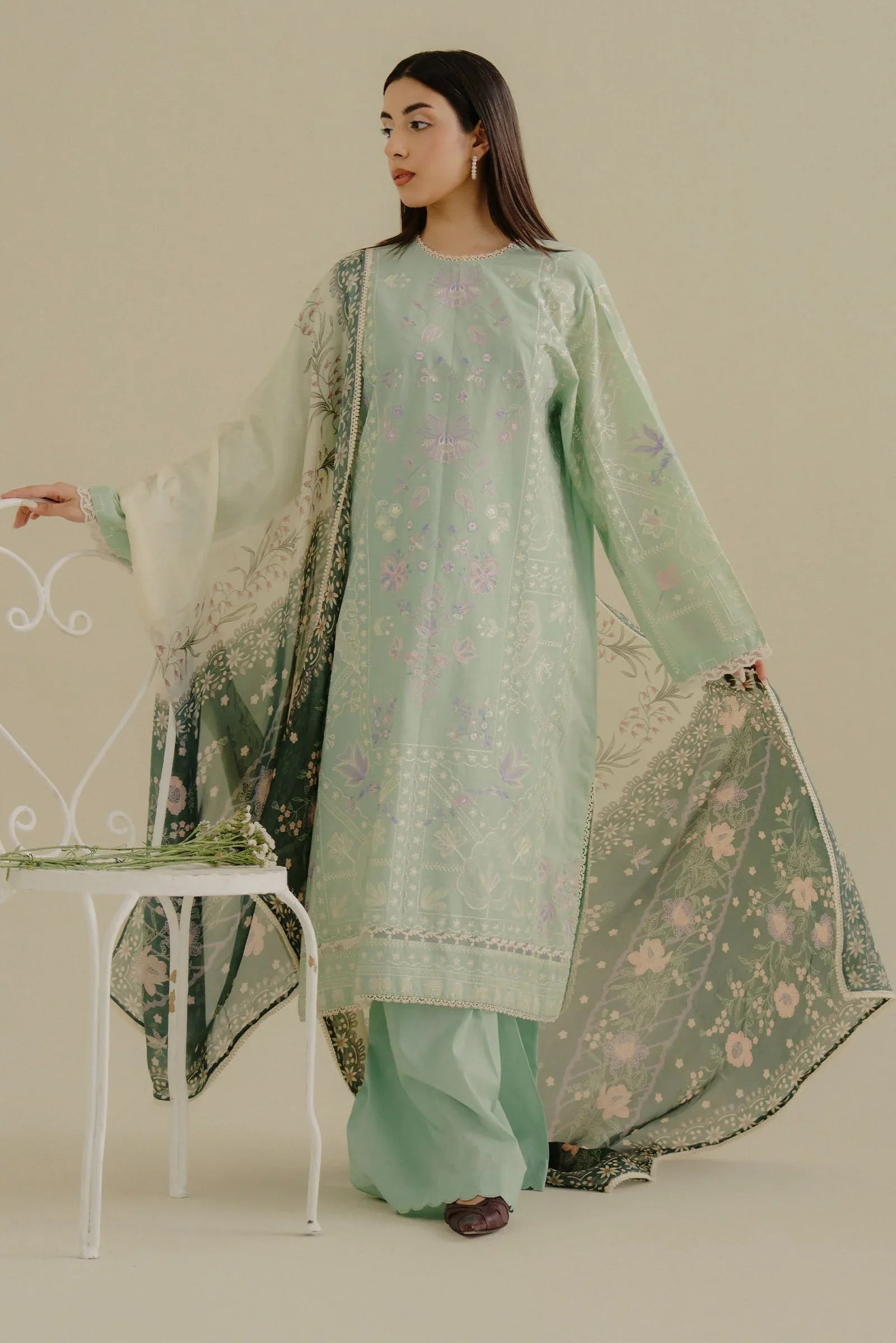 Zara Shahjahan | Coco Lawn 25 | Nyssa-10A - Aqsa Fabrics