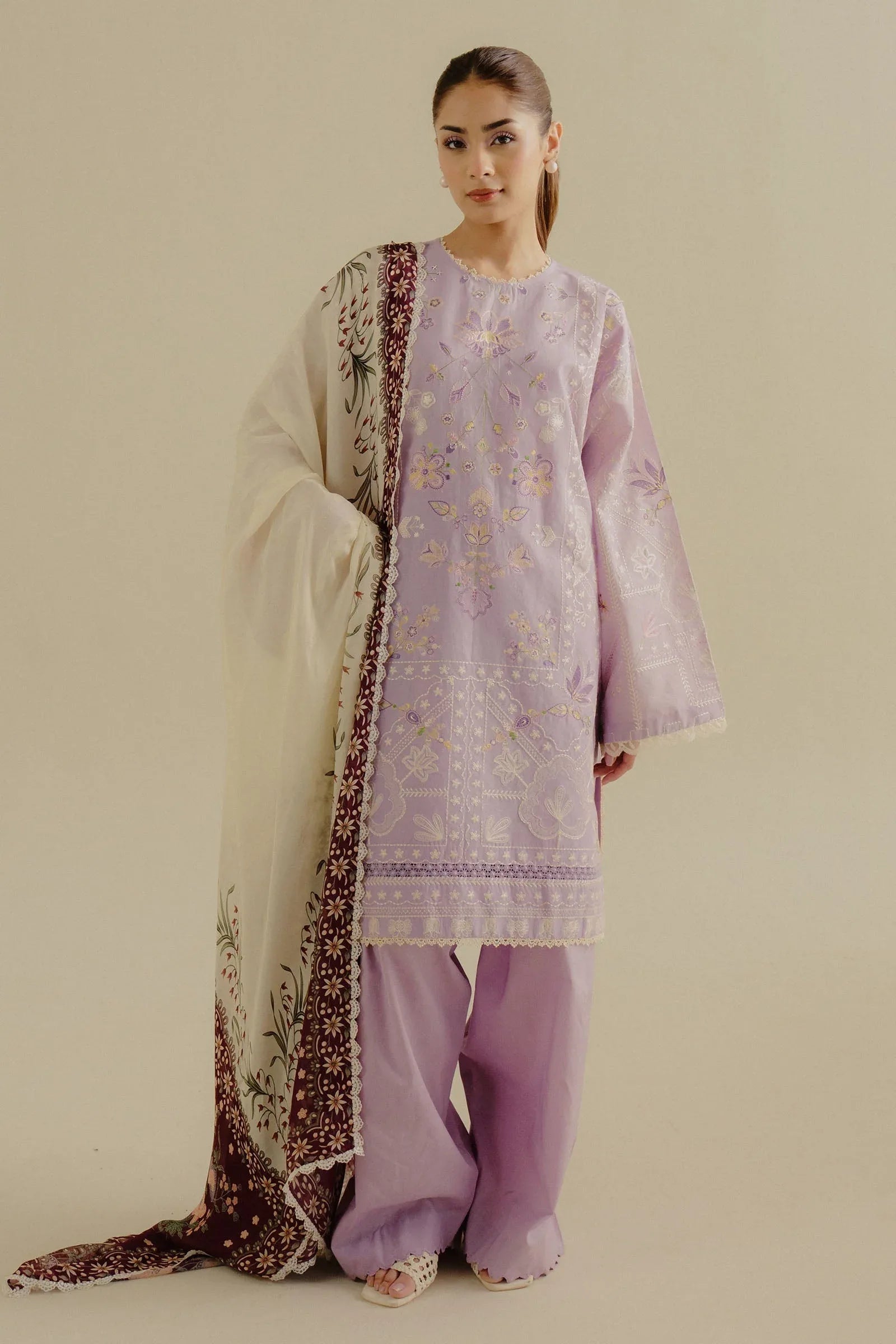 Zara Shahjahan | Coco Lawn 25 | Nyssa-10B - Aqsa Fabrics