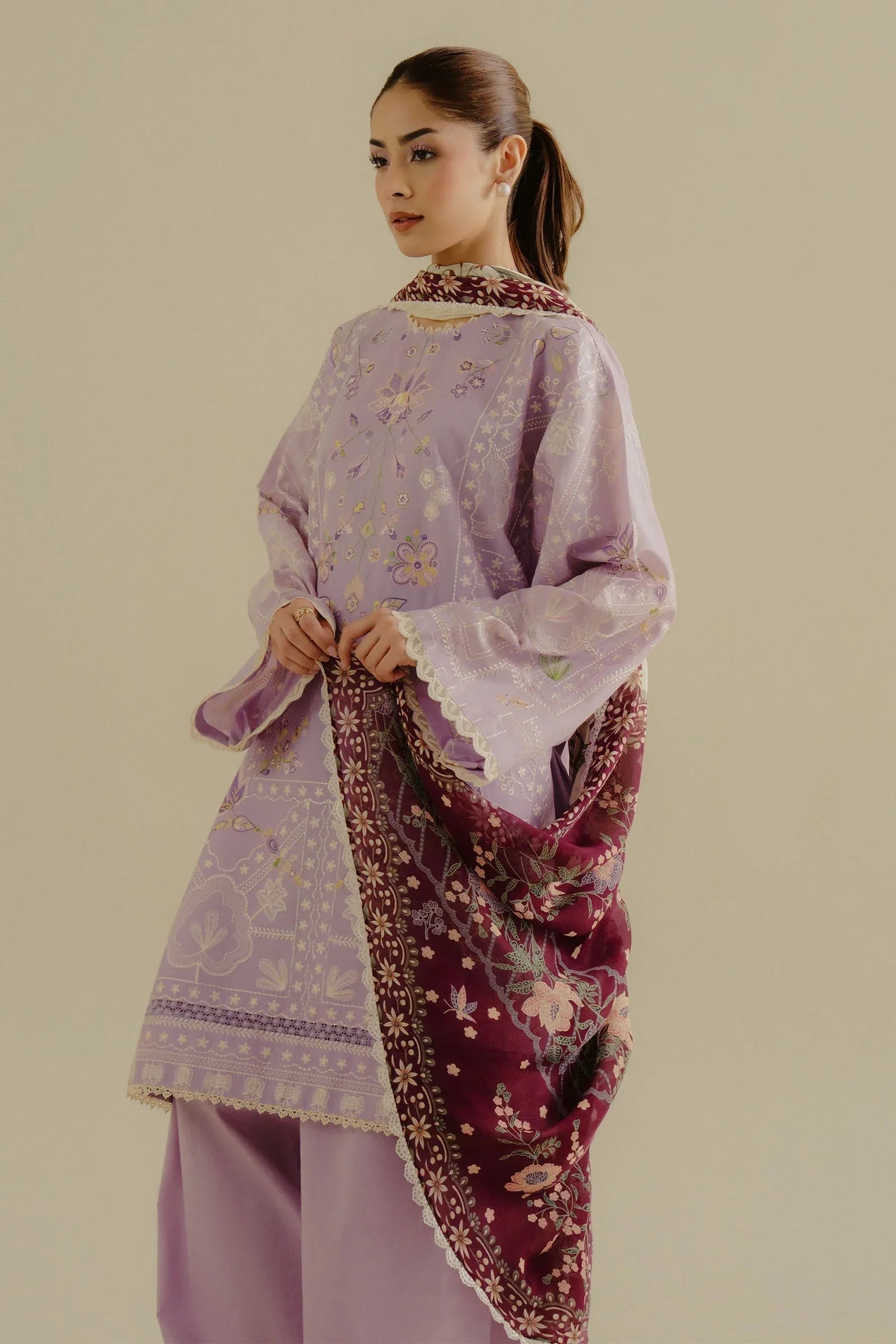 Zara Shahjahan | Coco Lawn 25 | Nyssa-10B - Aqsa Fabrics