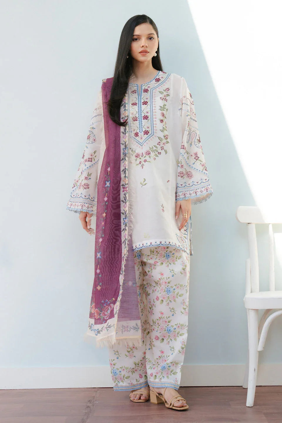 Zara Shahjahan | Coco Lawn 25 | SERENE-2B - Aqsa Fabrics