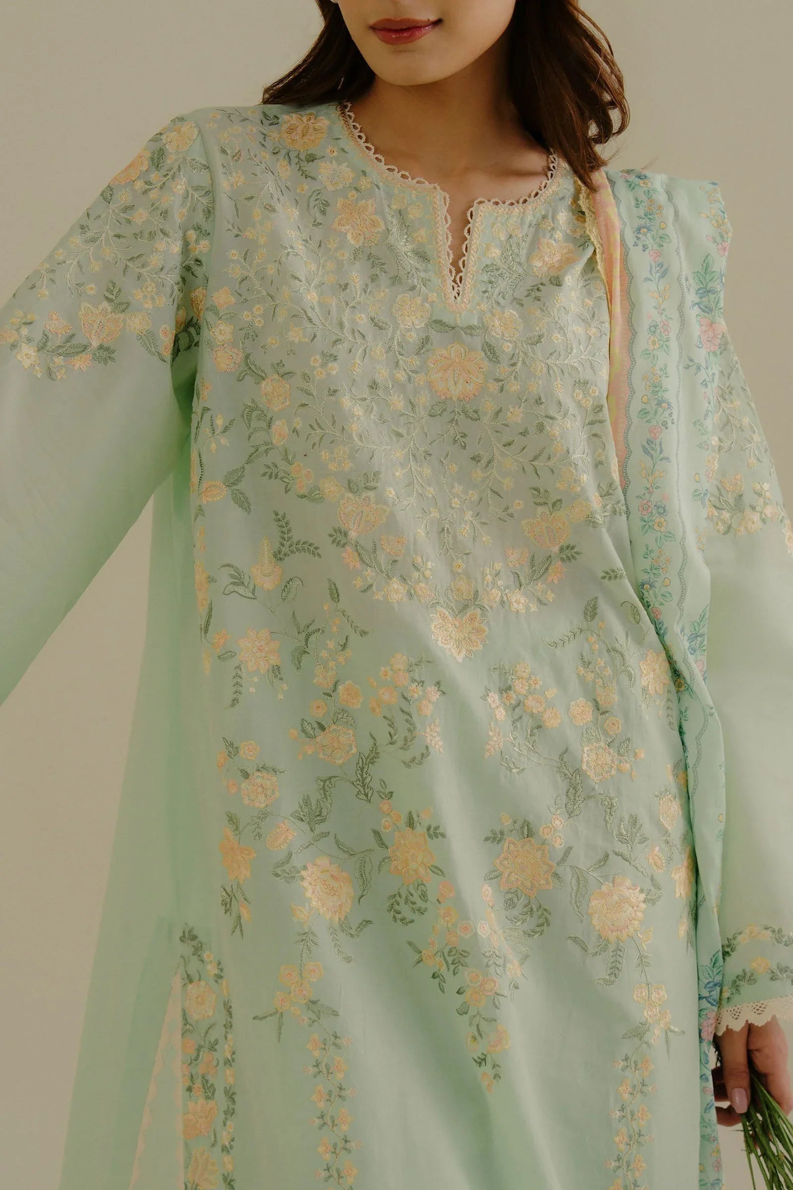 Zara Shahjahan | Coco Lawn 25 | Velin-7A - Aqsa Fabrics