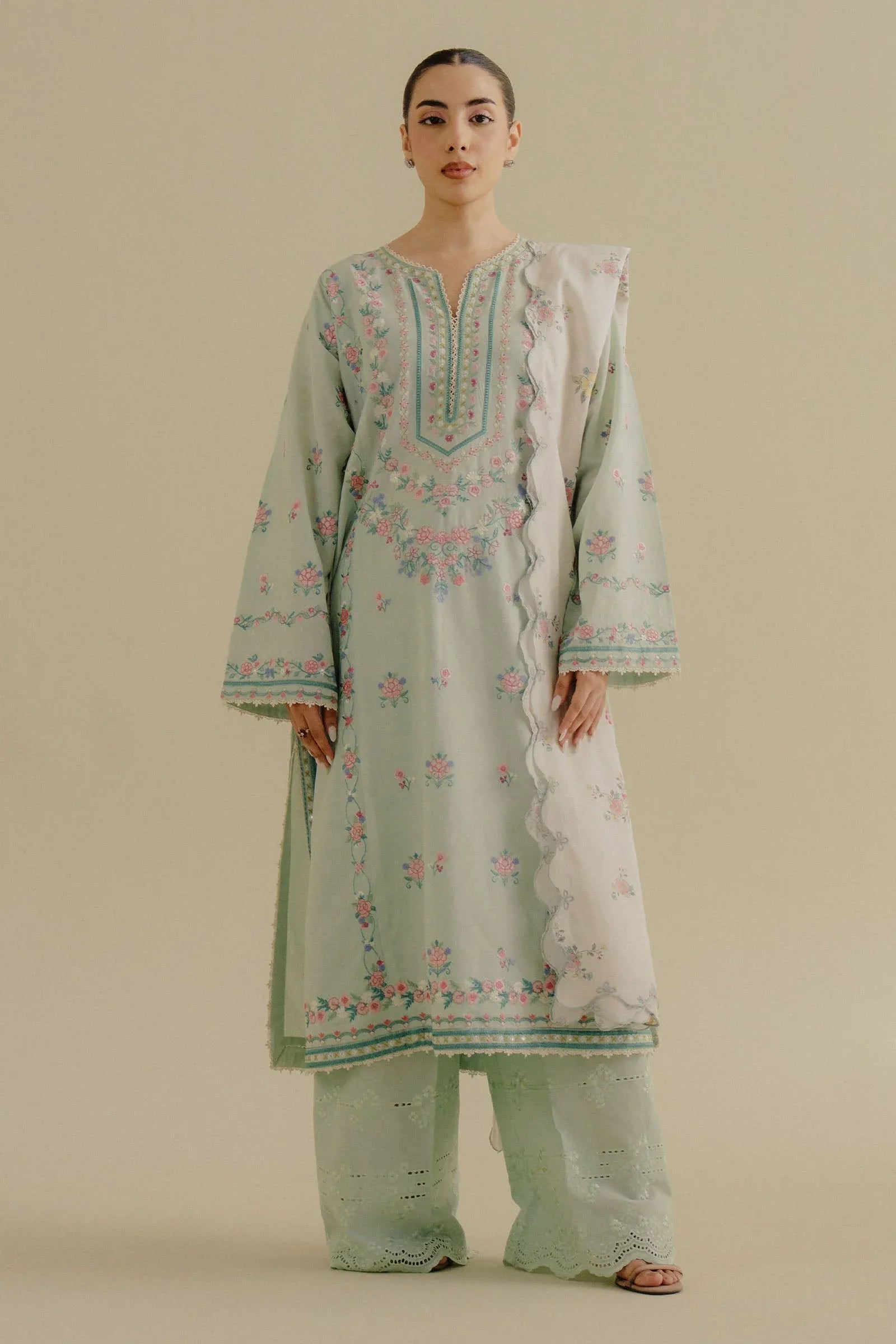 Zara Shahjahan | Coco Lawn 25 | Zeest-9A - Aqsa Fabrics