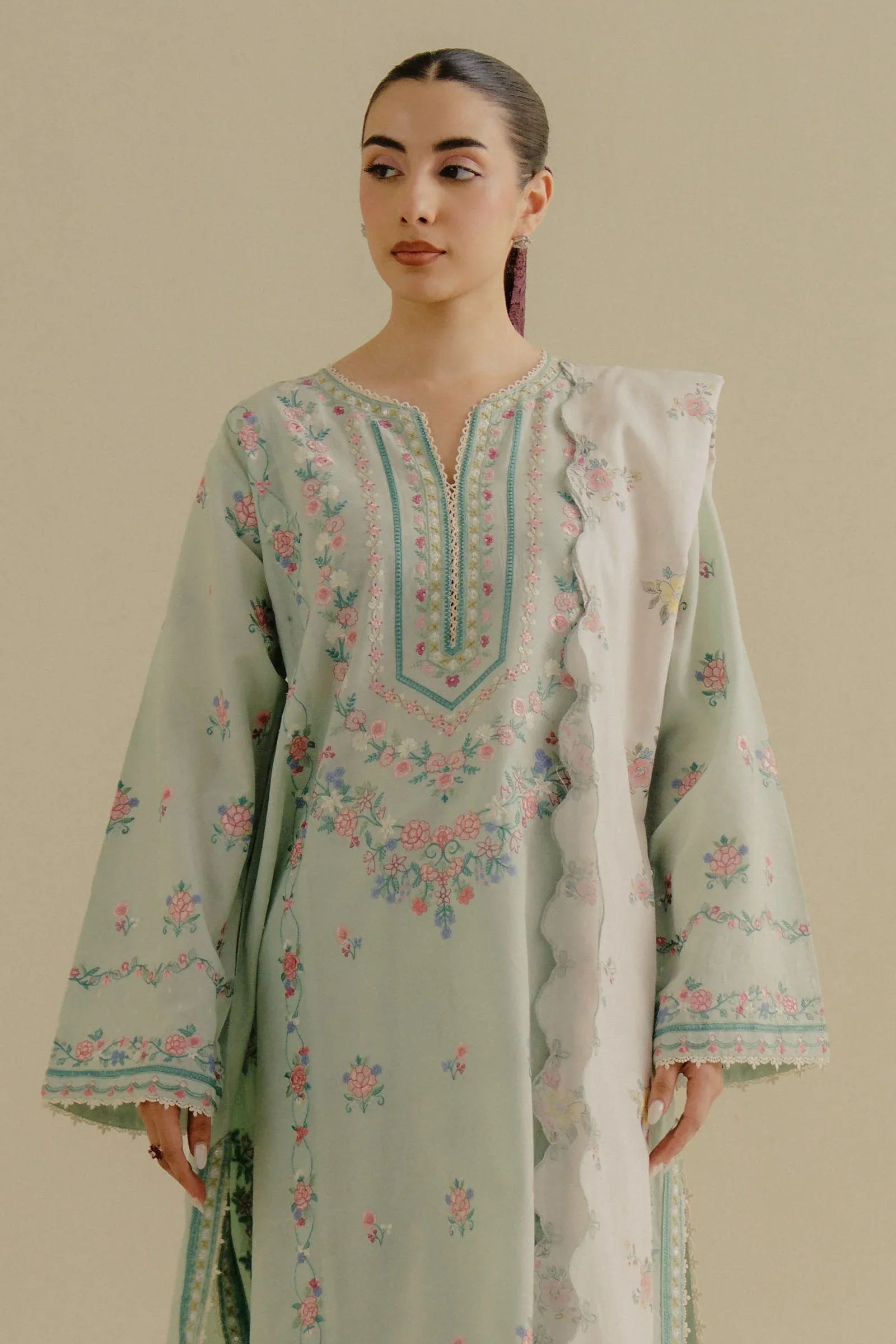 Zara Shahjahan | Coco Lawn 25 | Zeest-9A - Aqsa Fabrics