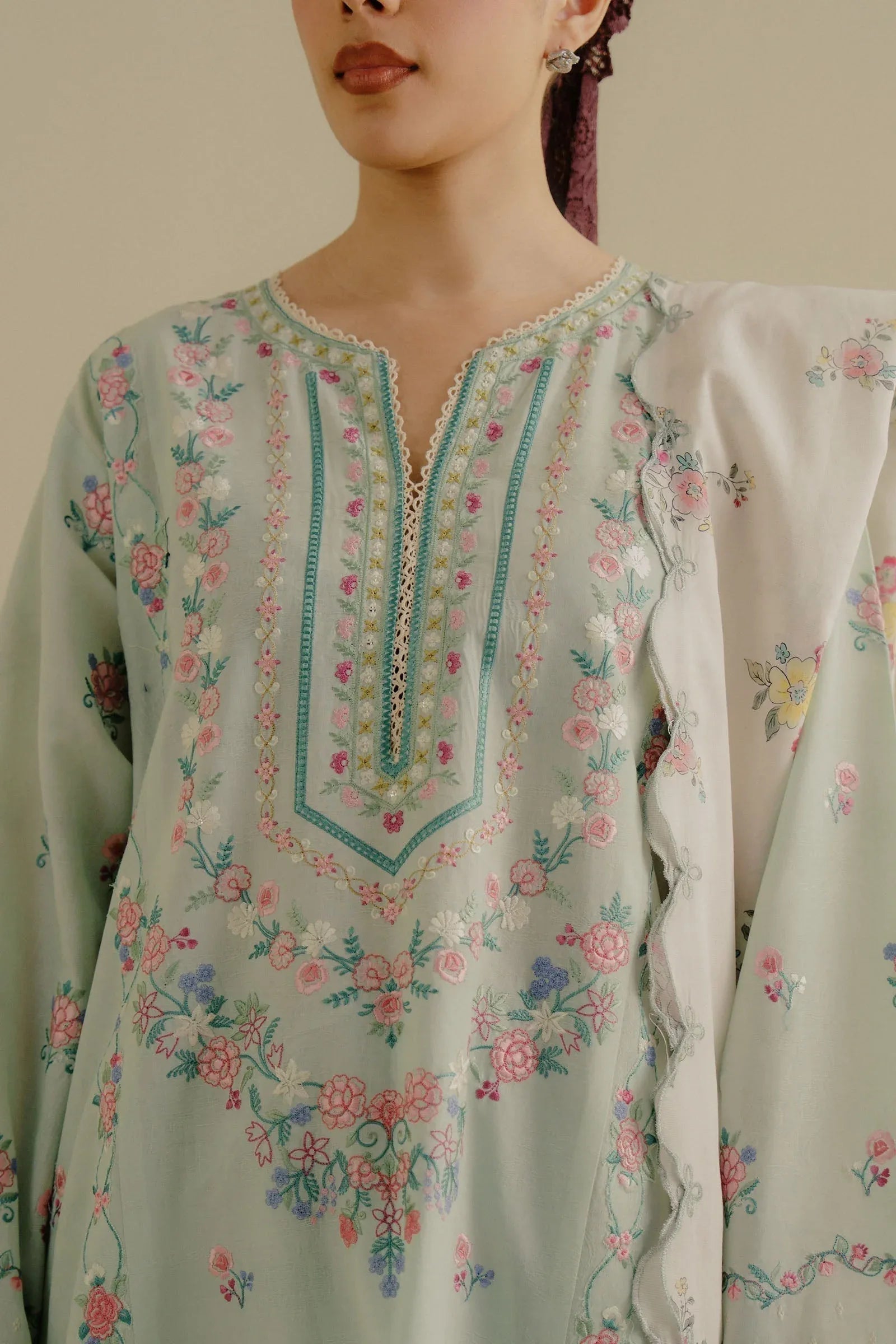 Zara Shahjahan | Coco Lawn 25 | Zeest-9A - Aqsa Fabrics