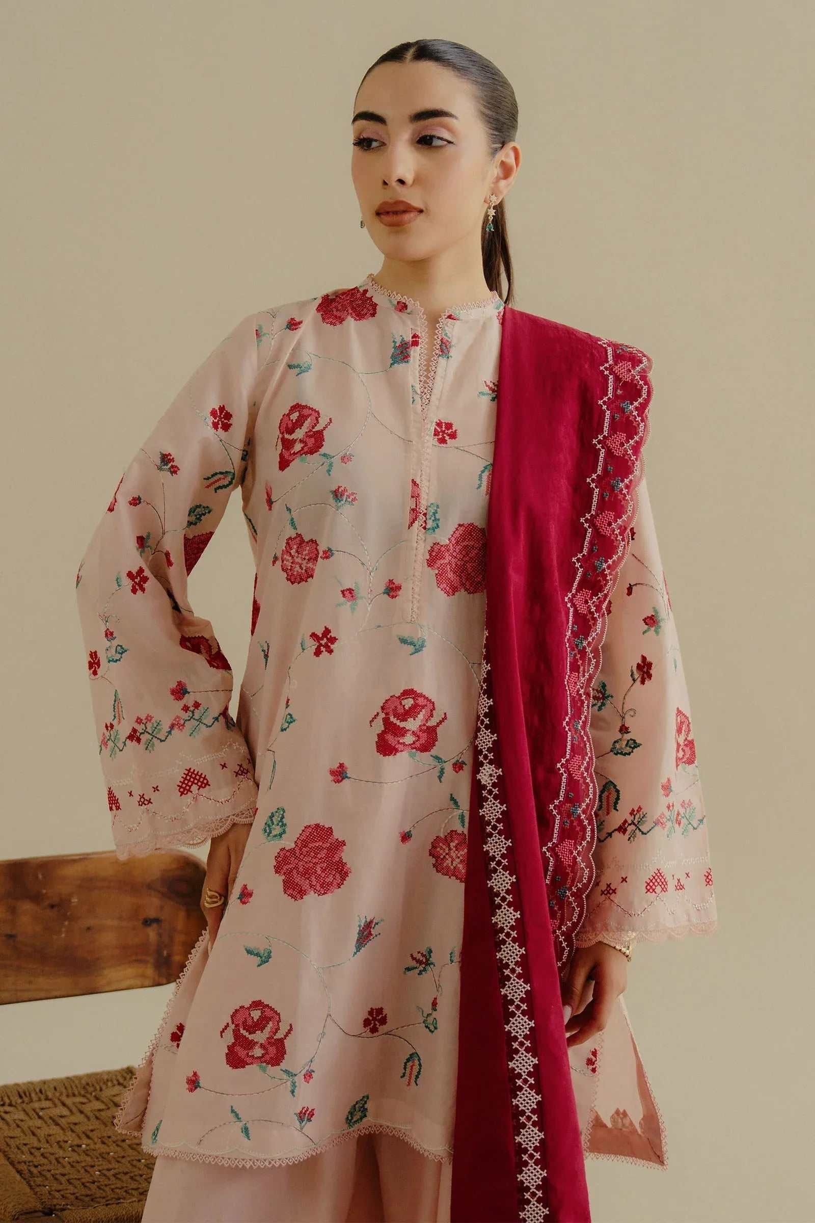 Zara Shahjahan | Coco Lawn 25 | Zufra-6A - Aqsa Fabrics