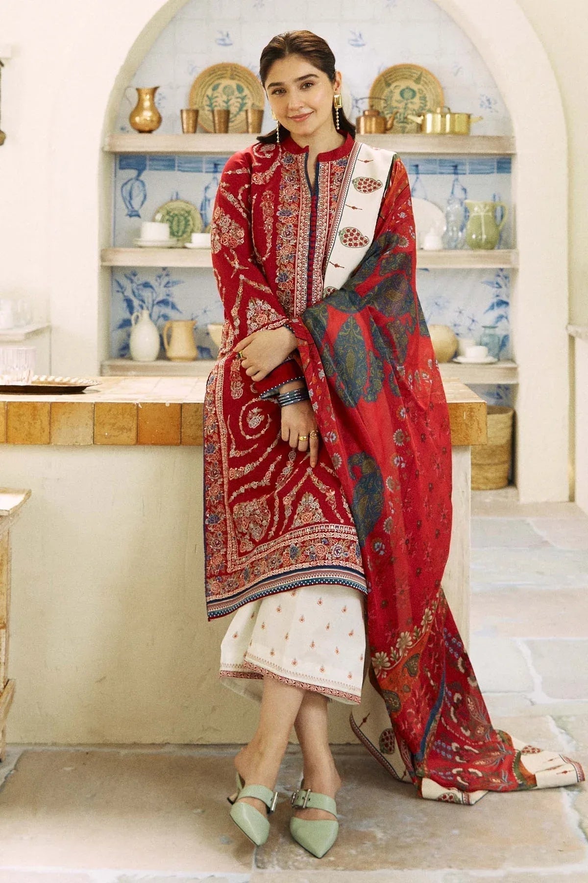 Zara Shahjahan | Coco Lawn Eid Edit 24 | KASHMIR KALI-D3 - Aqsa Fabrics