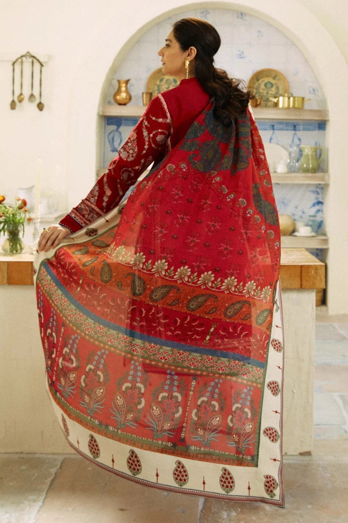 Zara Shahjahan | Coco Lawn Eid Edit 24 | KASHMIR KALI-D3 - Aqsa Fabrics