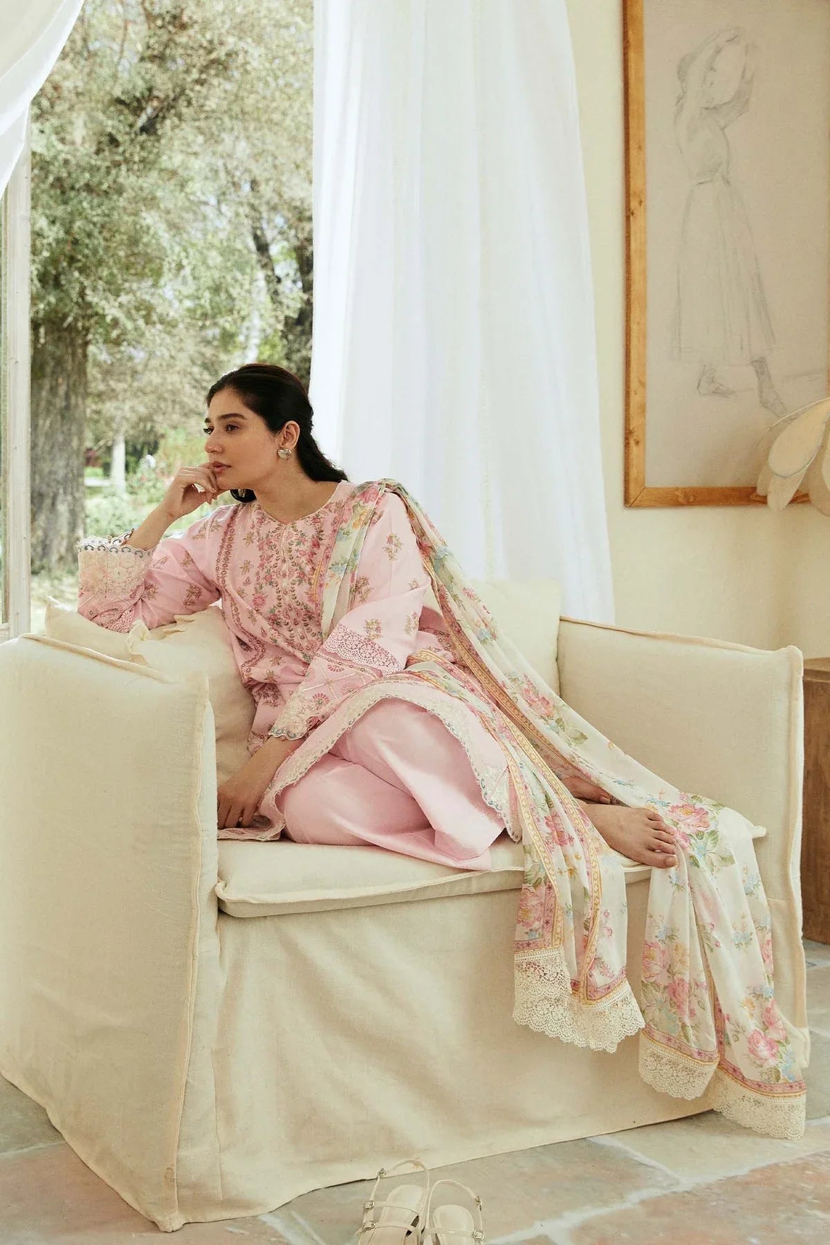 Zara Shahjahan | Coco Lawn Eid Edit 24 | ROOHI-D8 - Aqsa Fabrics