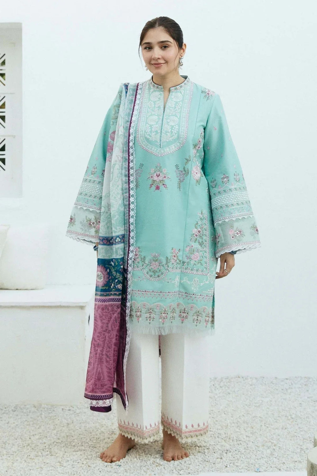 Zara Shahjahan | Coco Lawn Eid Edit 24 | SHAAM-D5 - Aqsa Fabrics