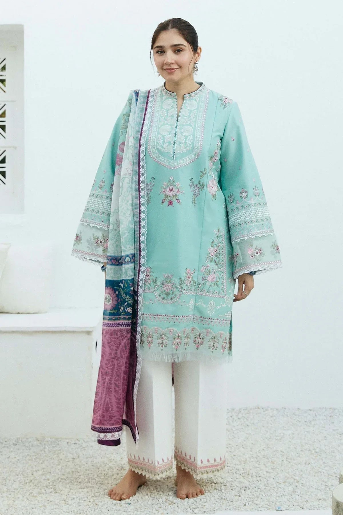 Zara Shahjahan | Coco Lawn Eid Edit 24 | SHAAM-D5 - Aqsa Fabrics