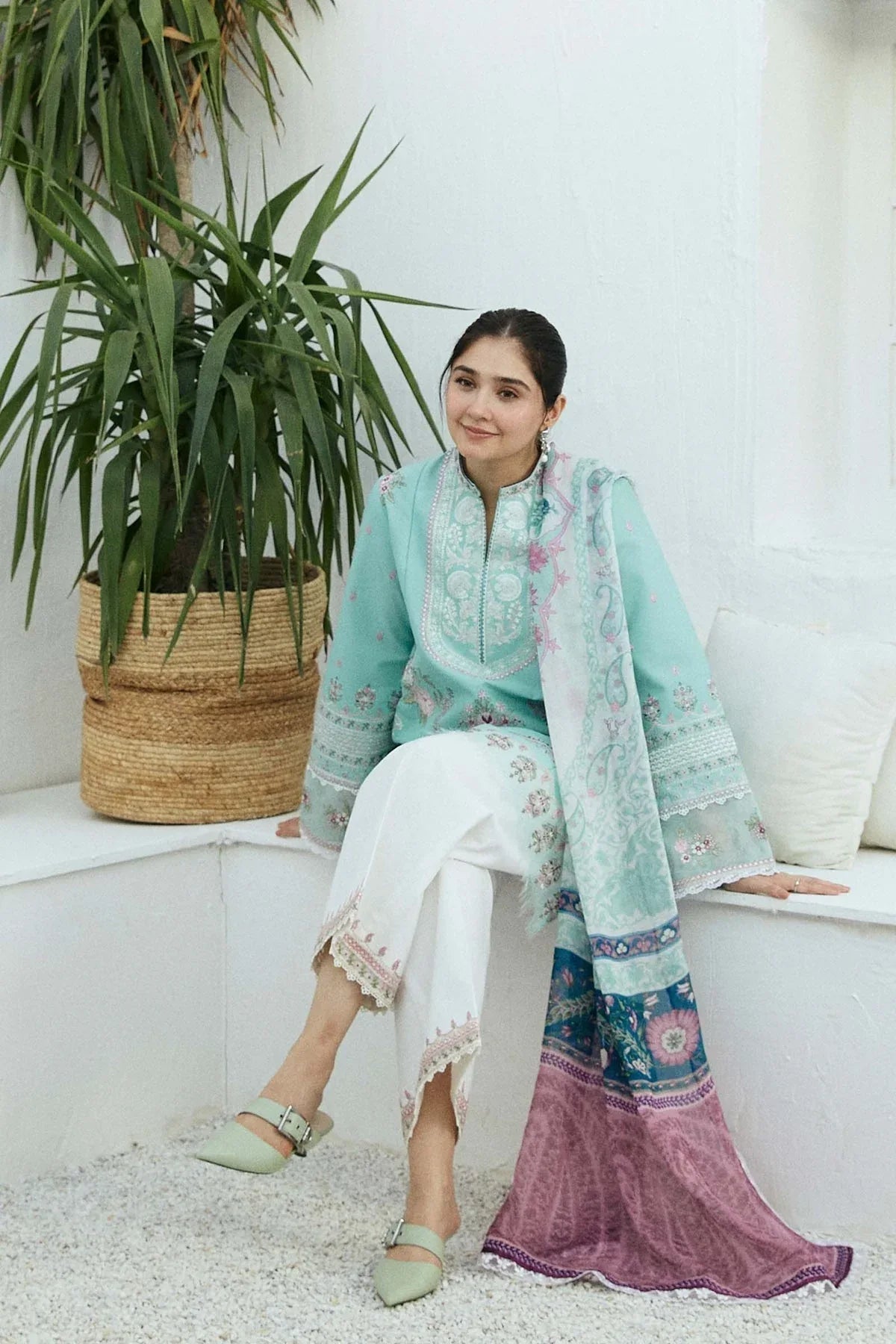Zara Shahjahan | Coco Lawn Eid Edit 24 | SHAAM-D5 - Aqsa Fabrics