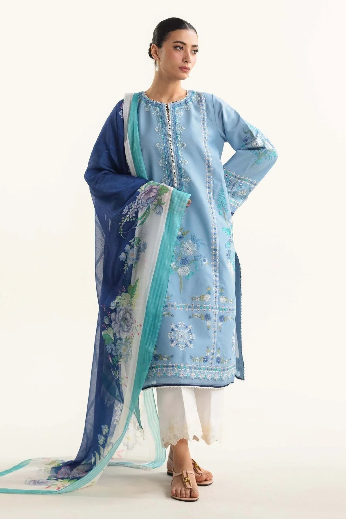 Zara Shahjahan | Coco Lawn Vol 2 | DAHLIA-1B - Aqsa Fabrics