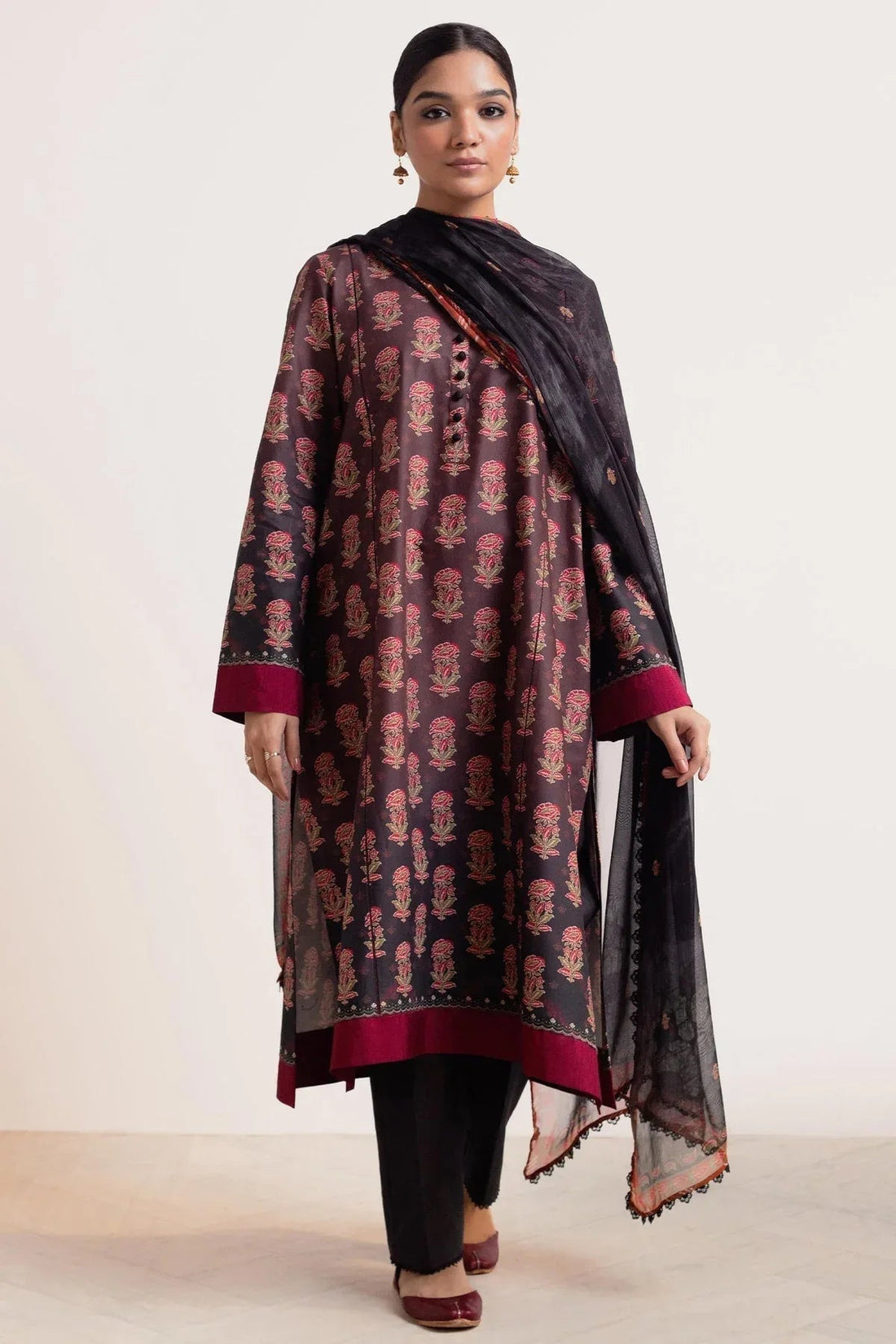 Zara Shahjahan | Coco Prints 24 | SURKH-D9 - Aqsa Fabrics