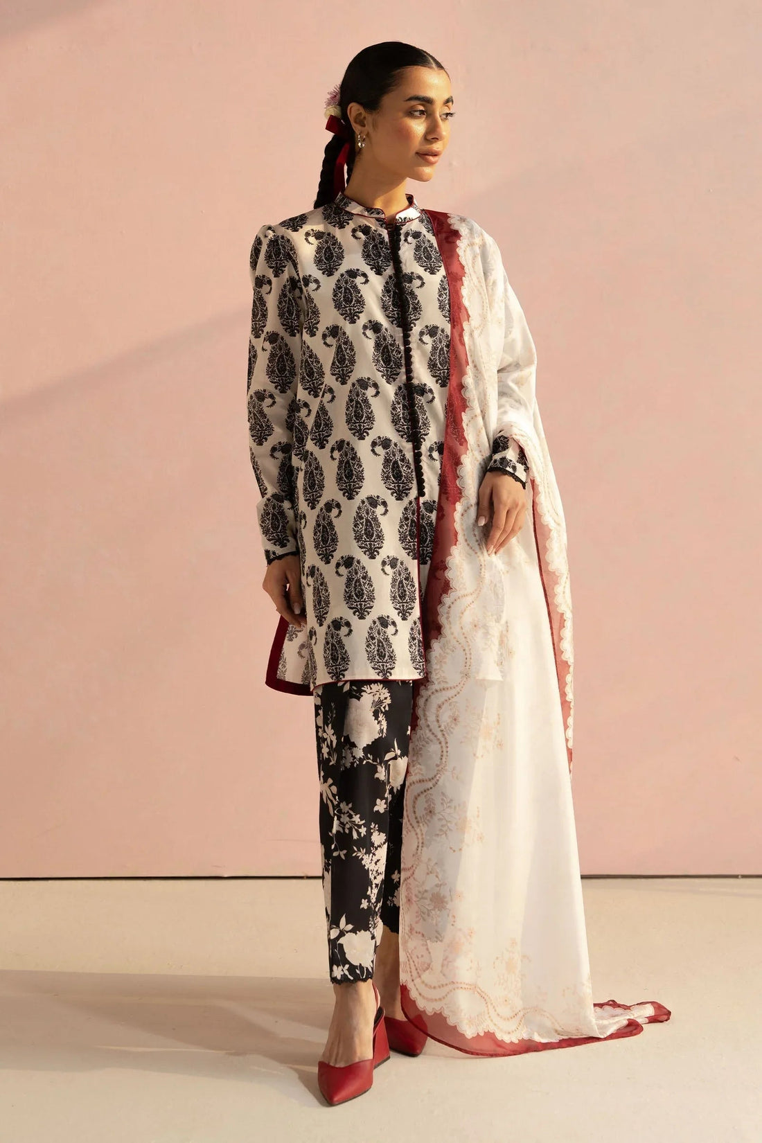 Zara Shahjahan | Coco Prints 25 | Paisley-6A - Aqsa Fabrics