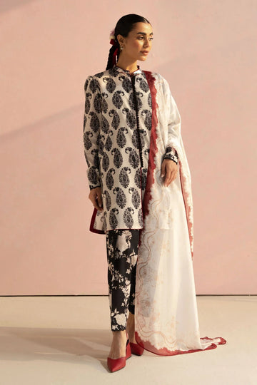 Zara Shahjahan | Coco Prints 25 | Paisley-6A - Aqsa Fabrics