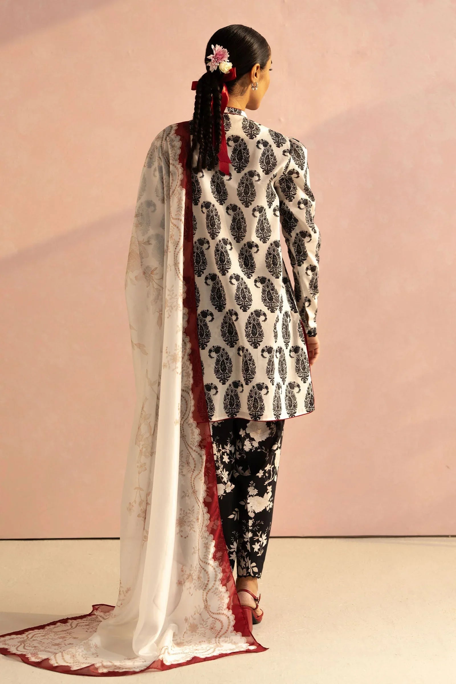 Zara Shahjahan | Coco Prints 25 | Paisley-6A - Aqsa Fabrics