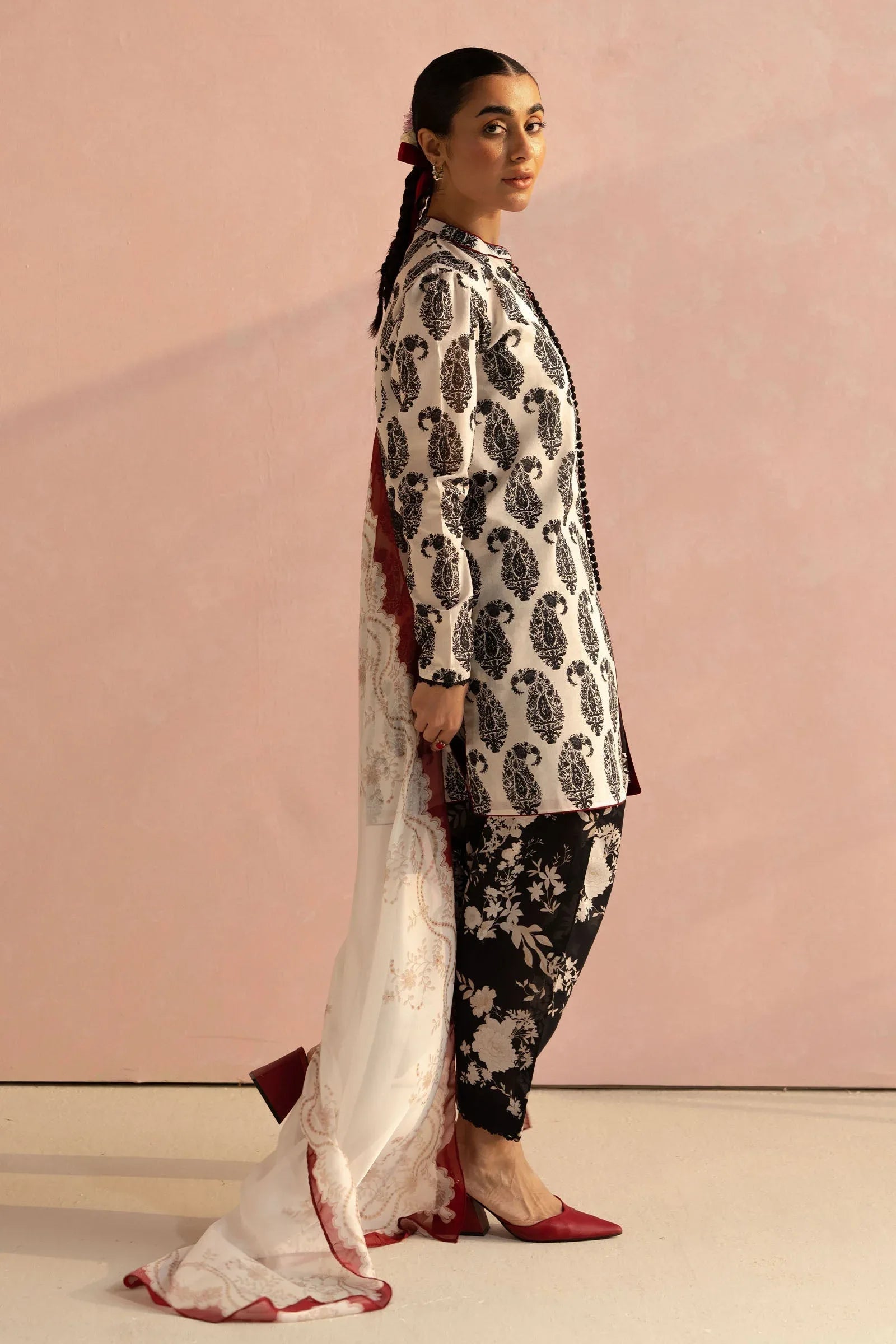 Zara Shahjahan | Coco Prints 25 | Paisley-6A - Aqsa Fabrics