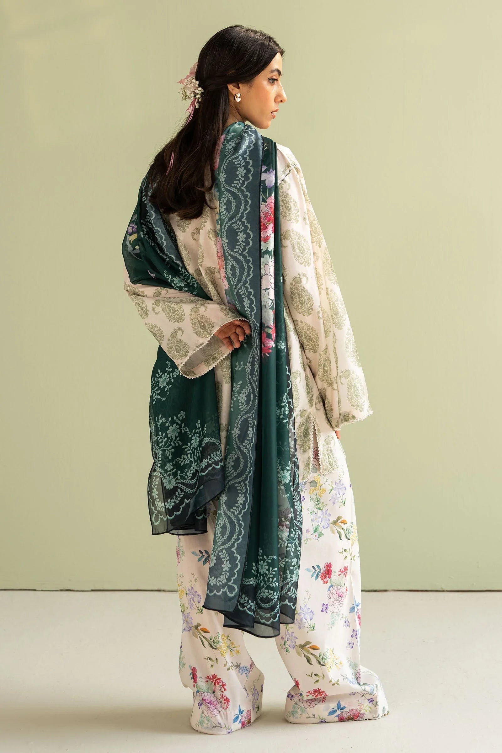 Zara Shahjahan | Coco Prints 25 | Paisley-6B - Aqsa Fabrics