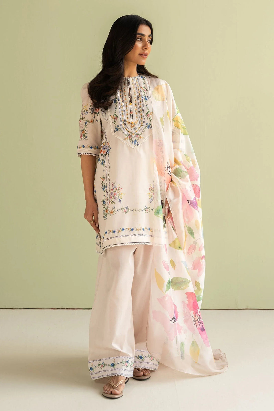 Zara Shahjahan | Coco Prints 25 | Ria-3A - Aqsa Fabrics