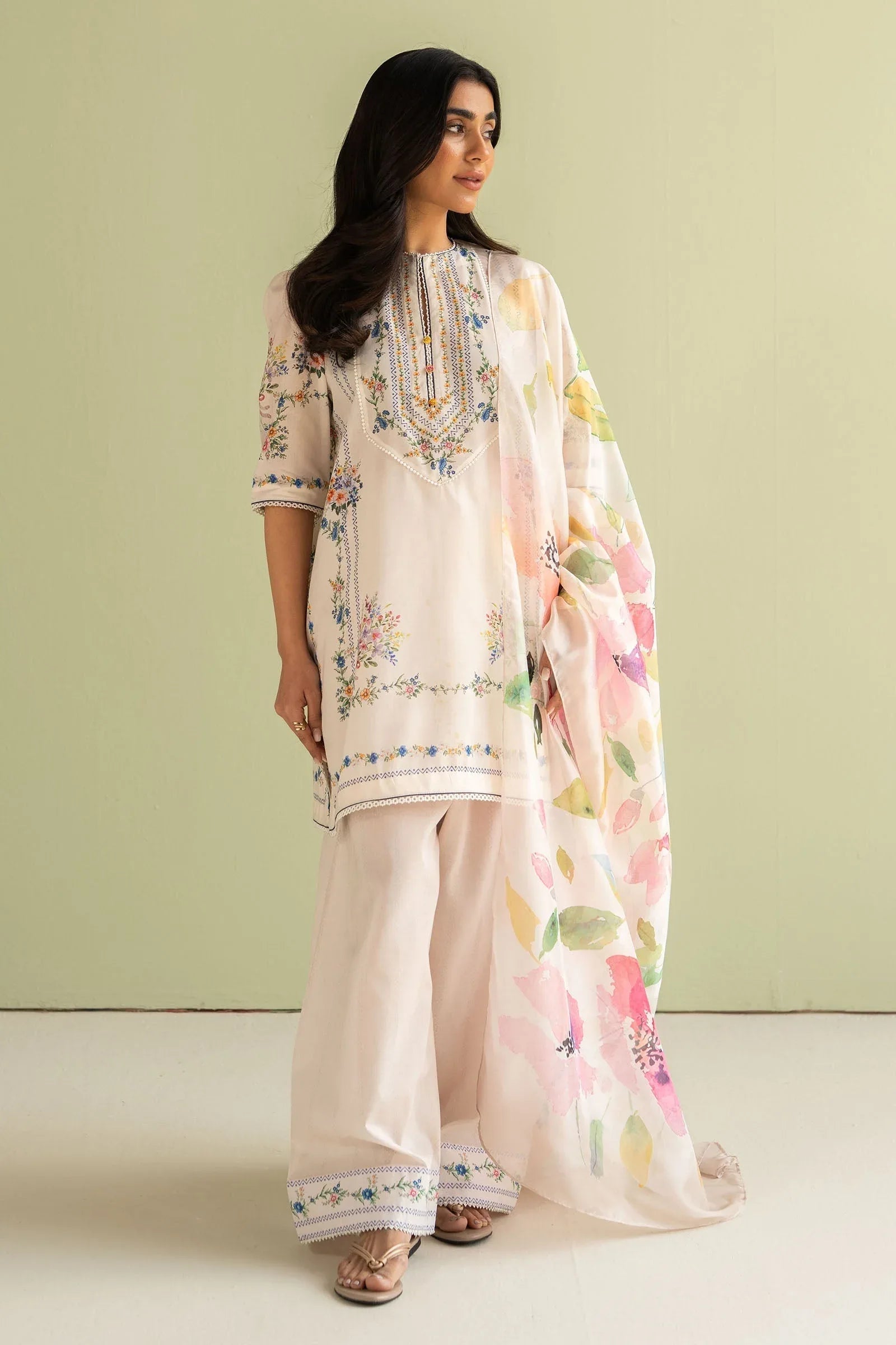 Zara Shahjahan | Coco Prints 25 | Ria-3A - Aqsa Fabrics