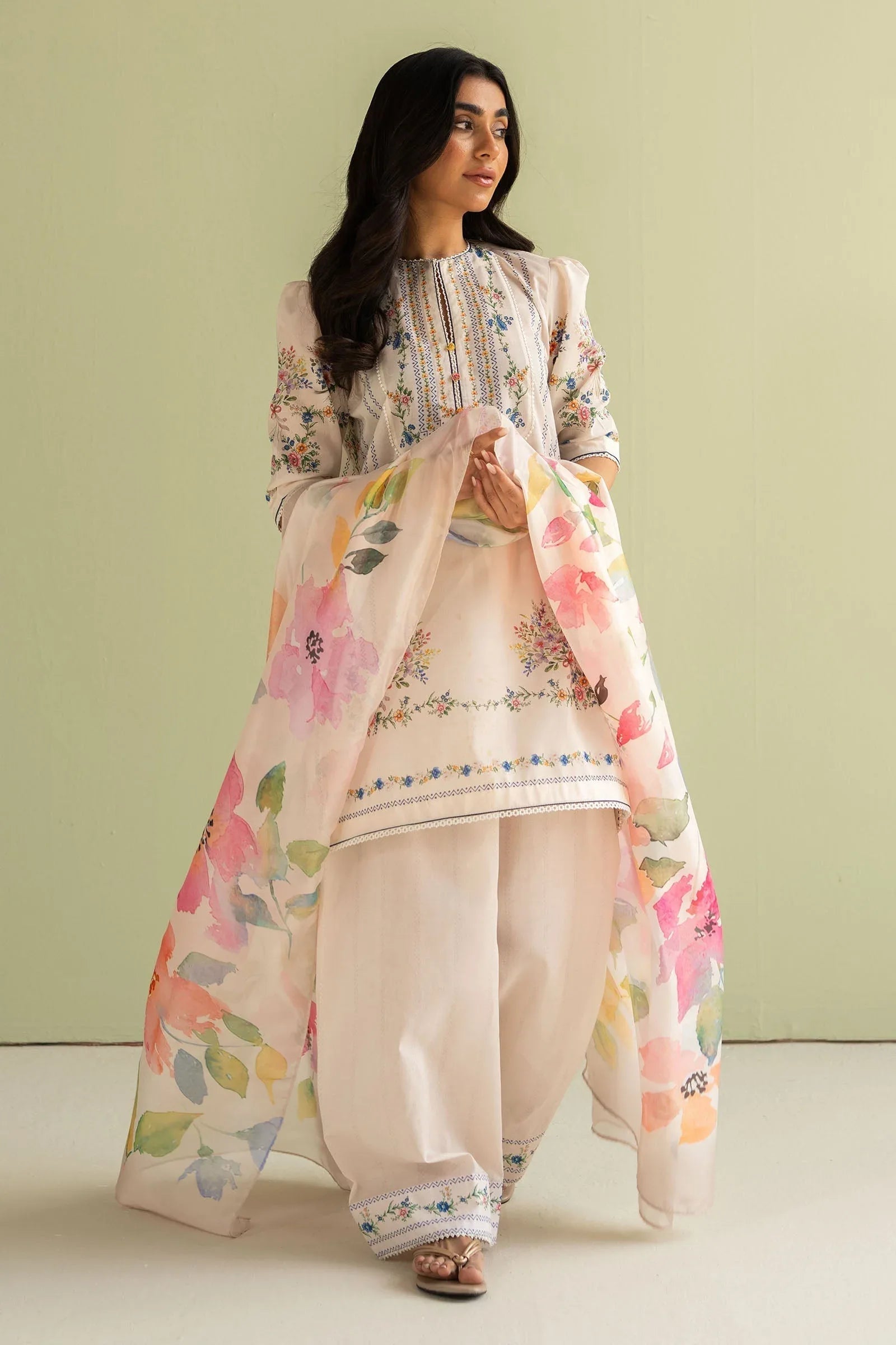 Zara Shahjahan | Coco Prints 25 | Ria-3A - Aqsa Fabrics