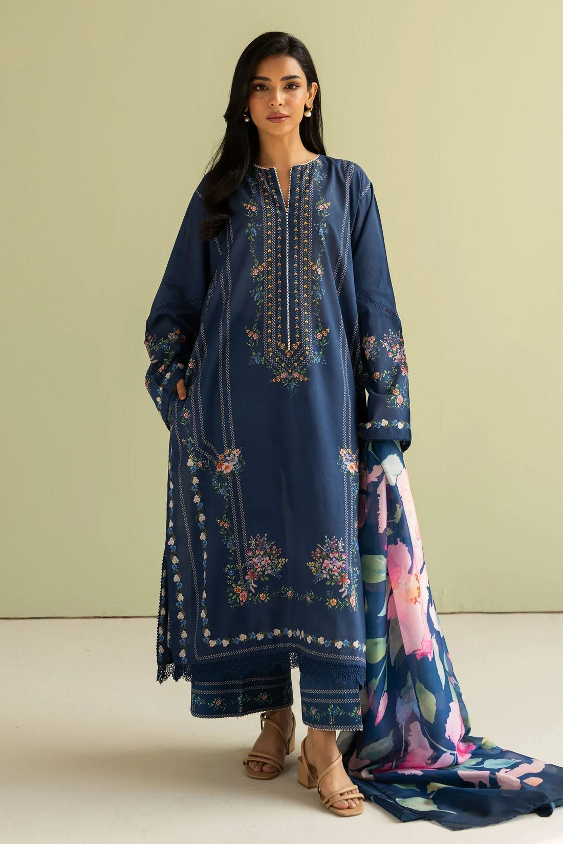 Zara Shahjahan | Coco Prints 25 | Ria-3B - Aqsa Fabrics