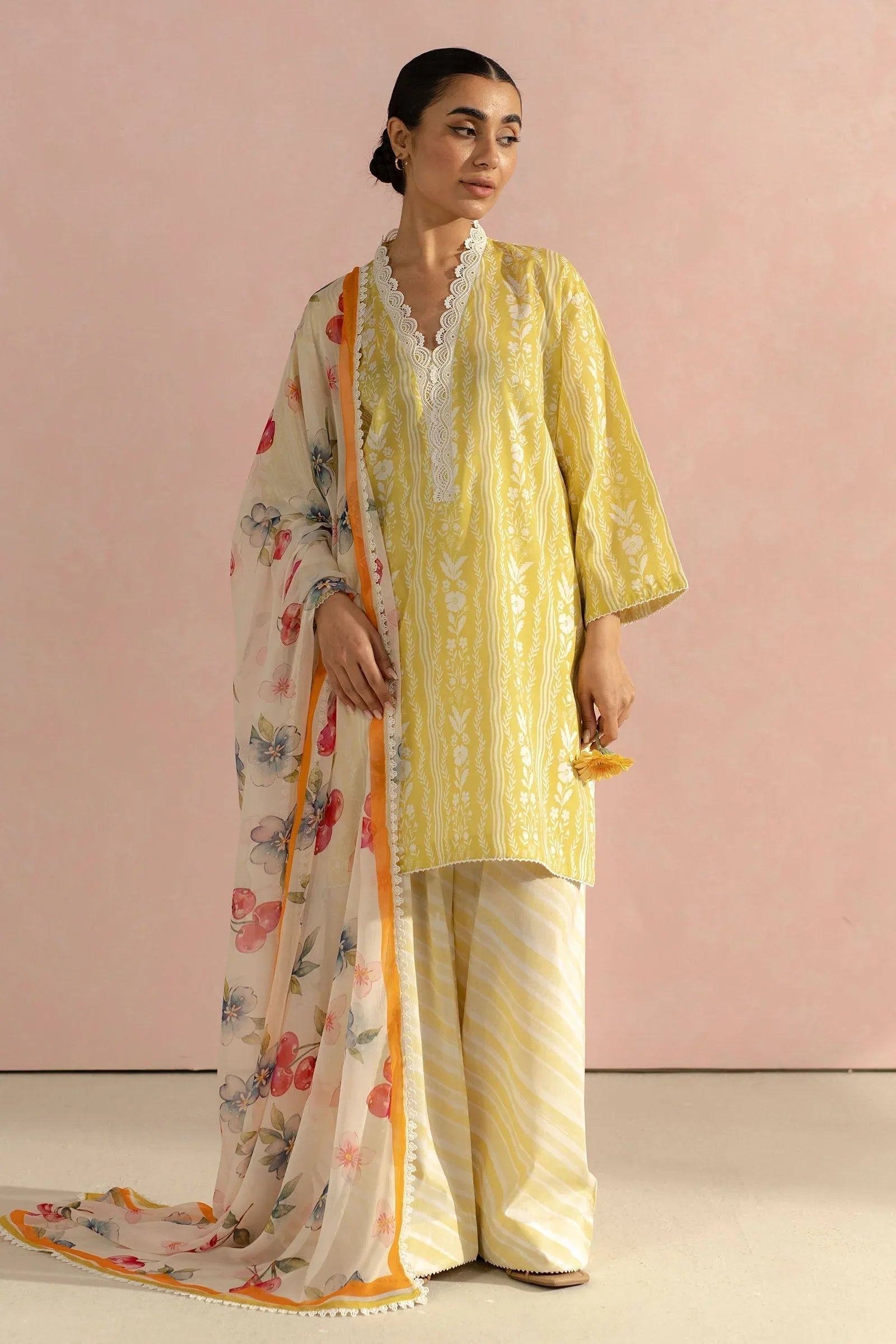 Zara Shahjahan | Coco Prints 25 | Ruby-9A - Aqsa Fabrics