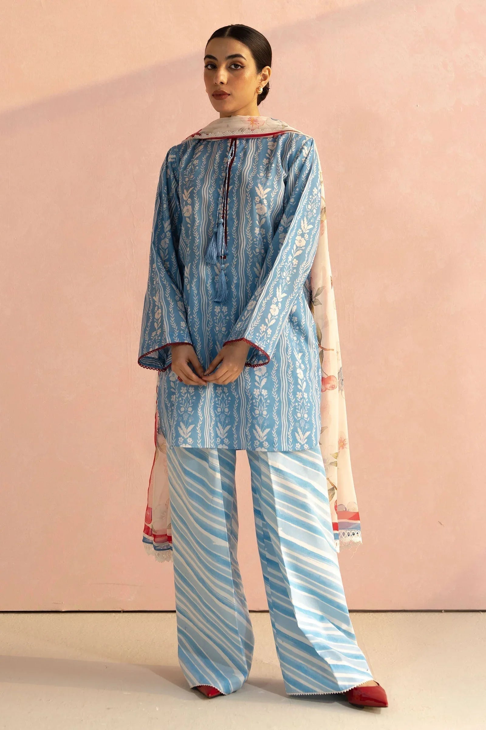 Zara Shahjahan | Coco Prints 25 | Ruby-9B - Aqsa Fabrics