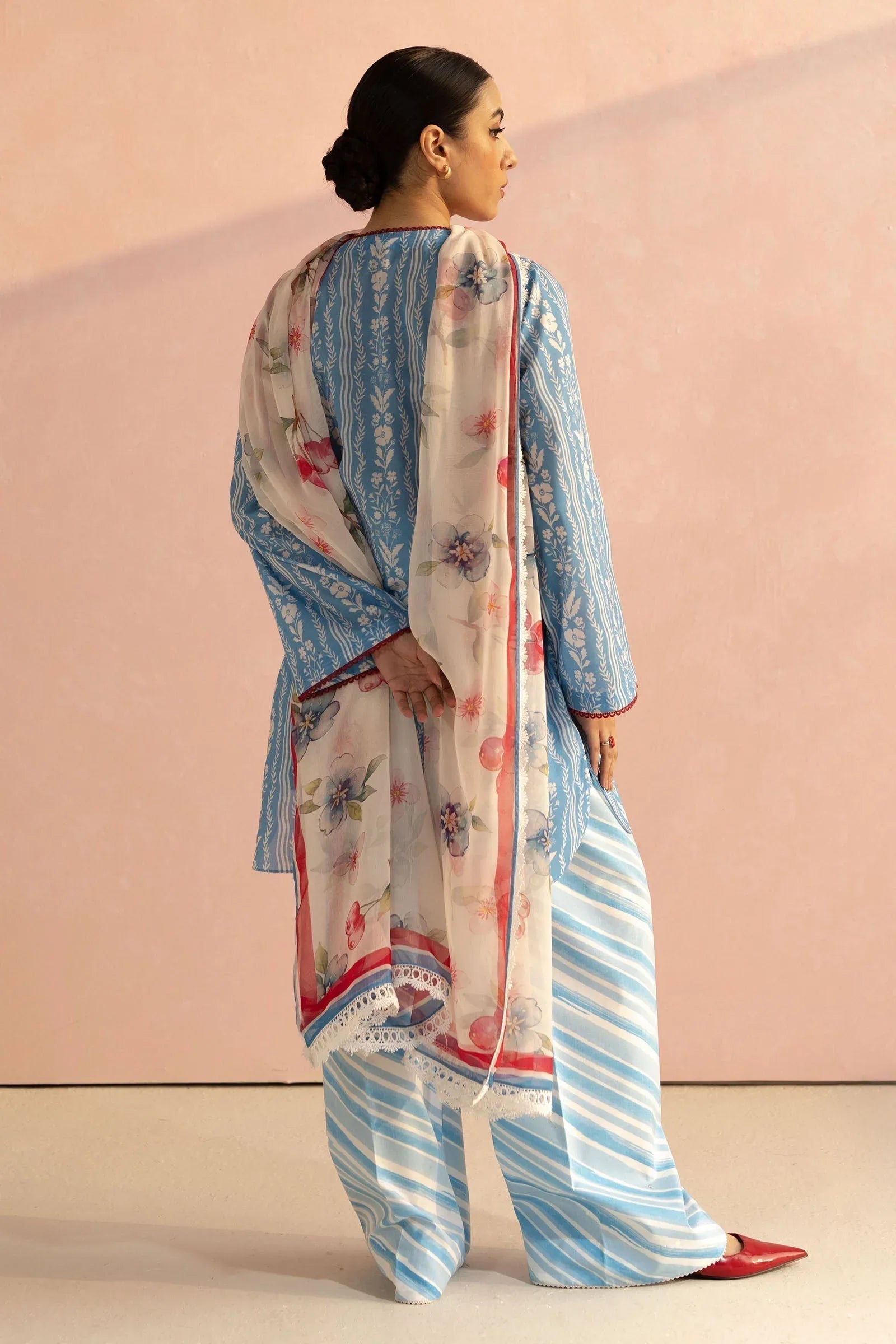 Zara Shahjahan | Coco Prints 25 | Ruby-9B - Aqsa Fabrics