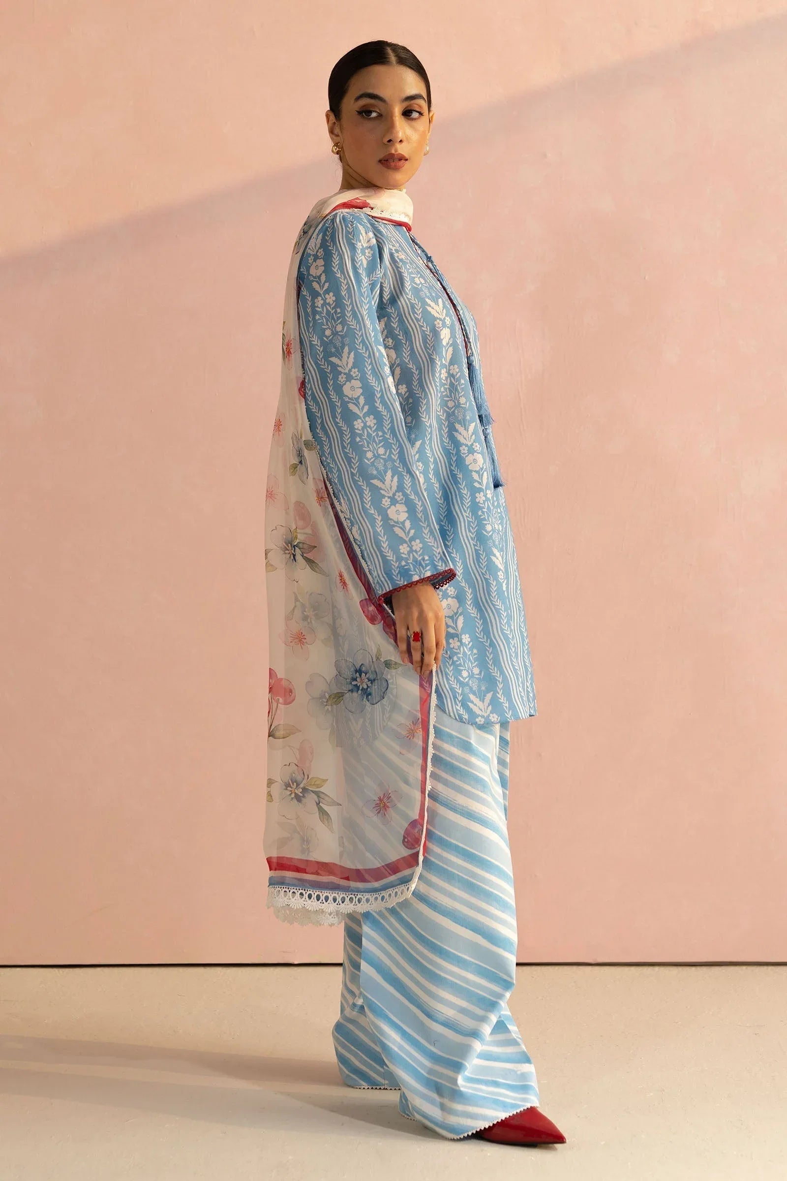 Zara Shahjahan | Coco Prints 25 | Ruby-9B - Aqsa Fabrics