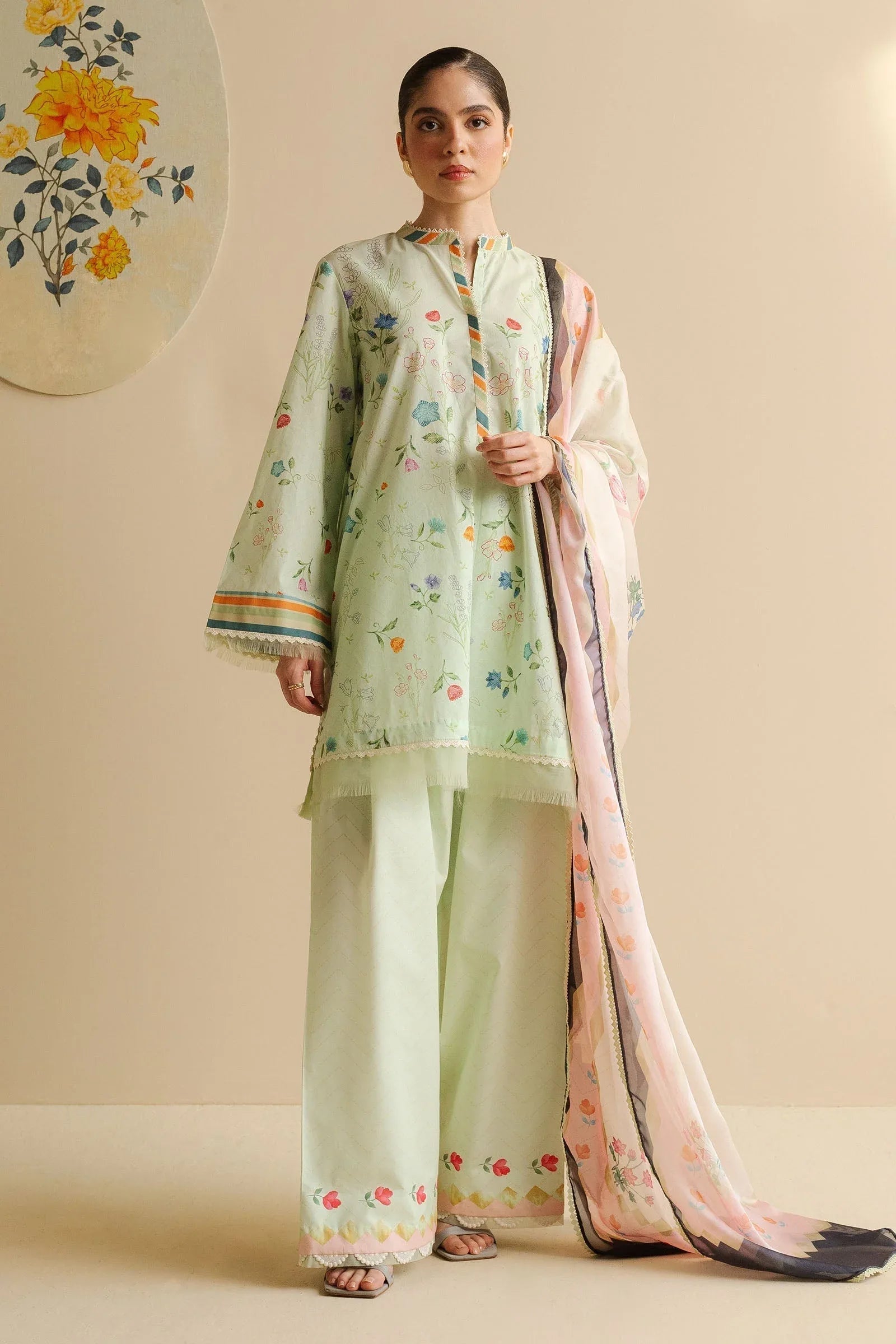 Zara Shahjahan | Coco Prints | Kaia-9A - Aqsa Fabrics
