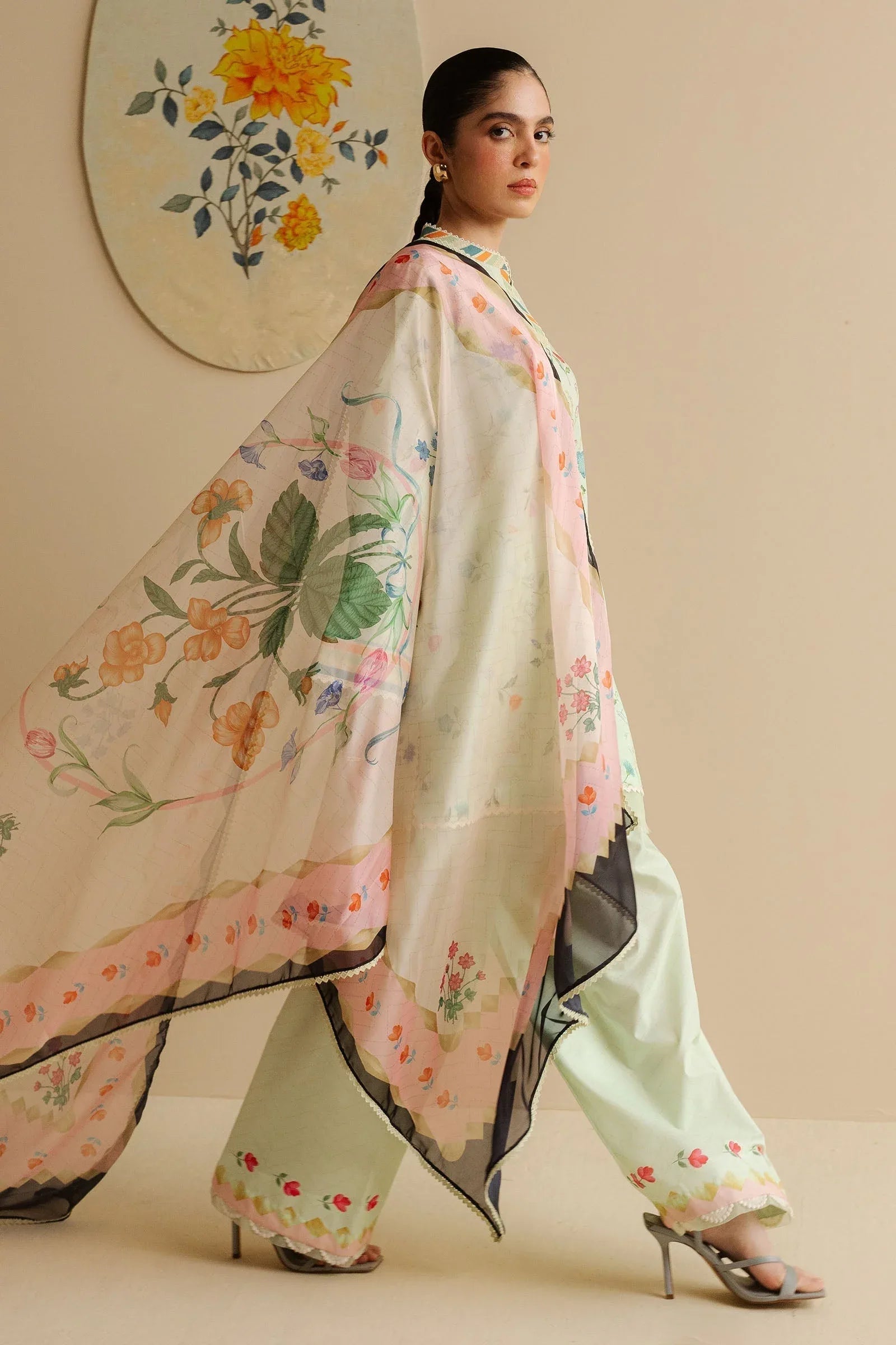 Zara Shahjahan | Coco Prints | Kaia-9A - Aqsa Fabrics